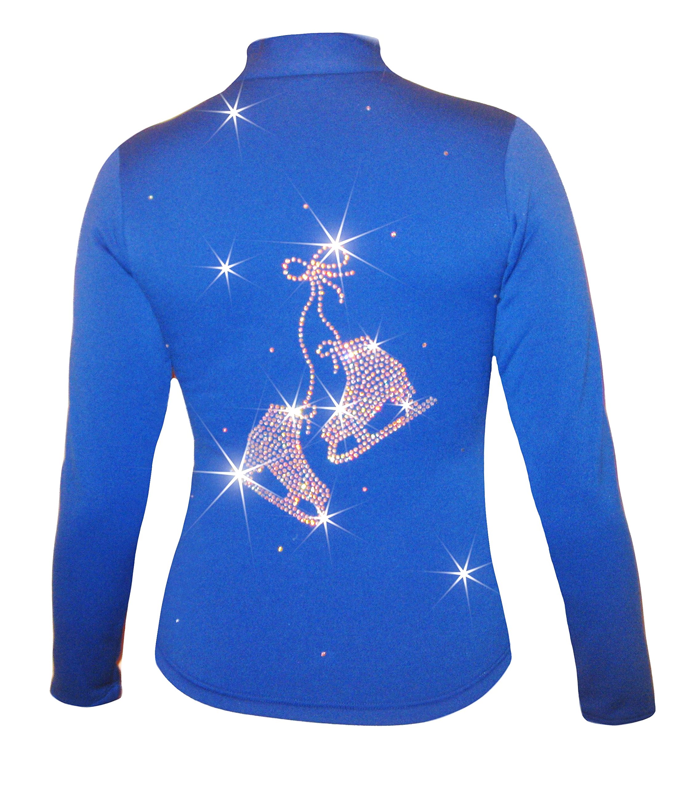 Stylish Ice Fire Polartec Figure Skating Jacket with Matching Skates Design - Perfect for Ice Skating, Winter Sports & Cold Weather Fashion