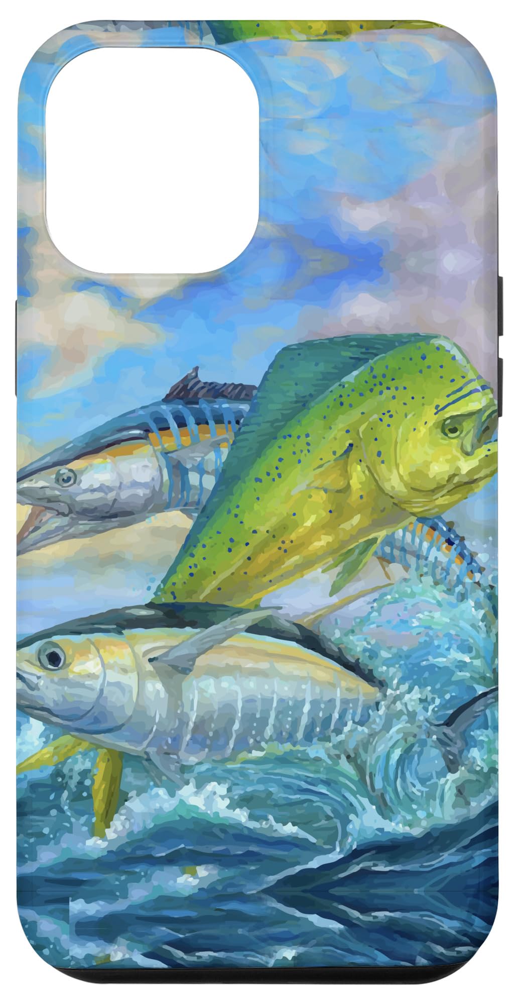 iPhone 12 Pro Max Cute Mahi Mahi Fishing Fish Tuna Case - Durable Protective Cover for Outdoor Adventures & Beach Vacations