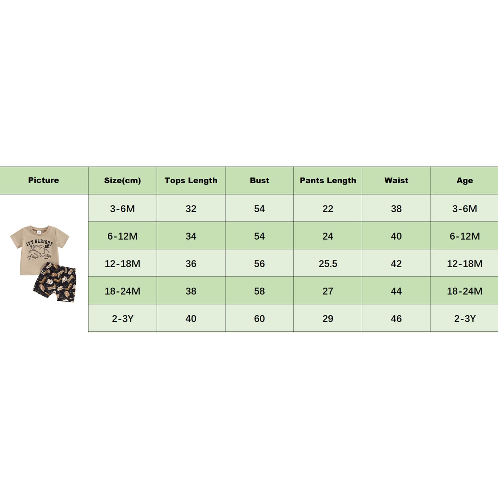 Western Toddler Baby Boy Clothes - Cowboy Themed T-Shirt & Shorts Set for Summer | Its Alright to be Little Bitty Outfits | Perfect for Playdates, Rodeos & Western-Themed Parties
