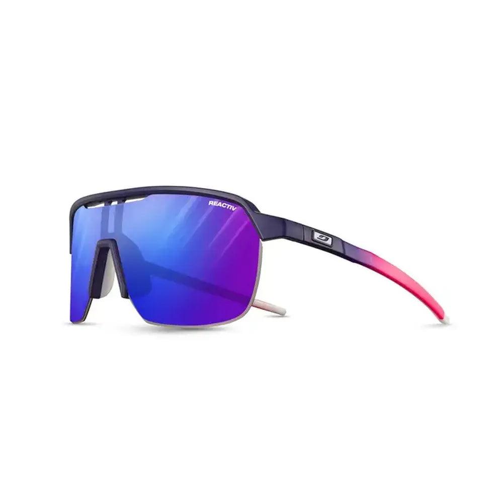 Julbo Frequency Reactiv P1 3 HC Sunglasses - Purple/Pink Lens for Cycling, Running & Outdoor Sports - UV Protection & Polarized Glasses for Men & Women