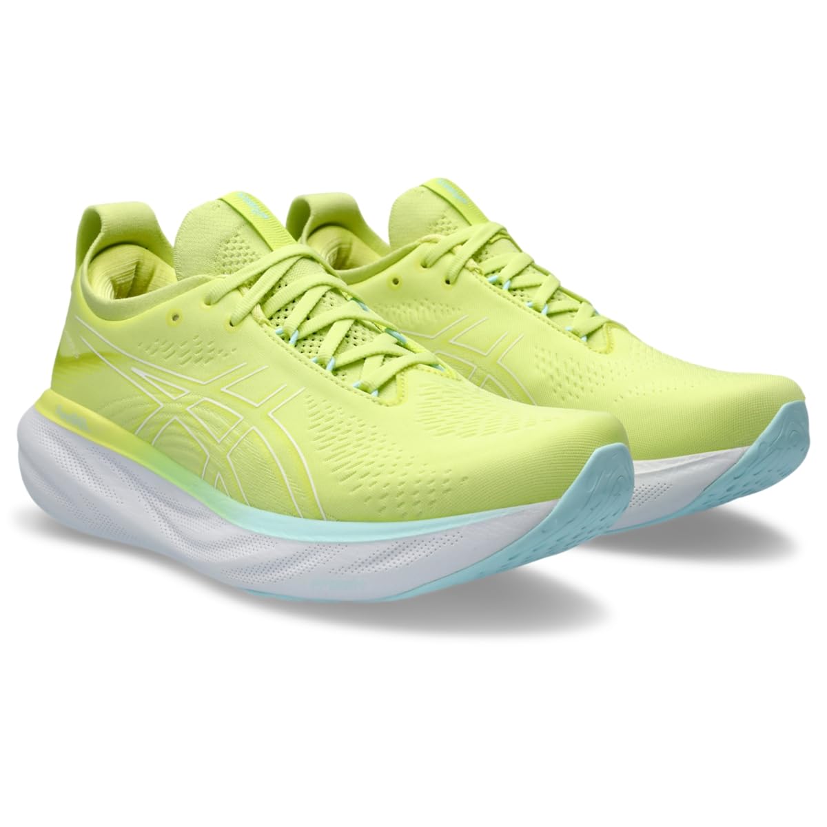 ASICS Gel-Nimbus 25 Men's Running Shoes - Lightweight Cushioned for Long Distance & Marathon Training - Yellow/White Colorway - Perfect for Road Running & Gym Workouts