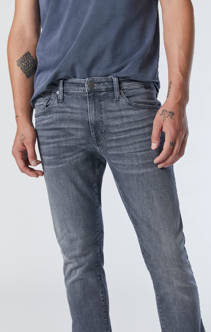Mavi Men's Jake Regular-Rise Tapered Slim Fit Jeans - Comfortable Stretch Denim Pants for Casual Wear & Everyday Outfits