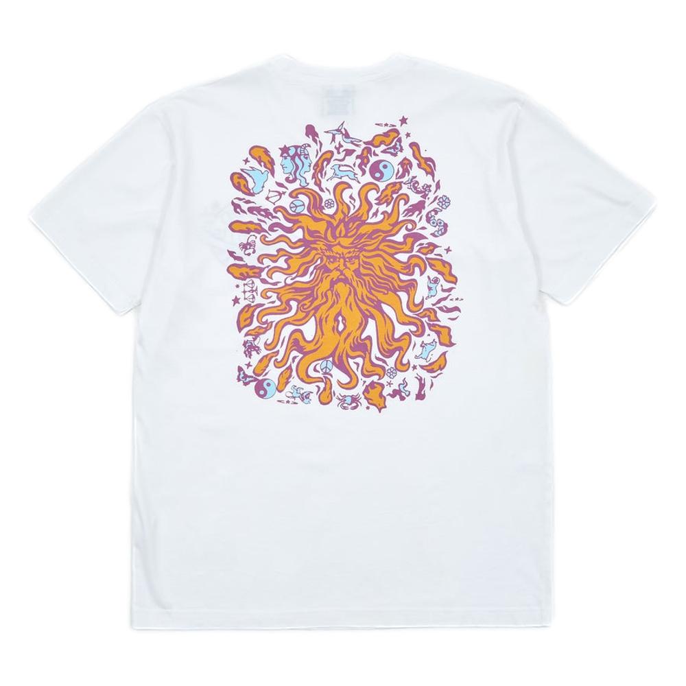 Good Morning Tapes Sun Signs SS Tee White - Stylish Casual T-Shirt for Everyday Wear & Street Fashion
