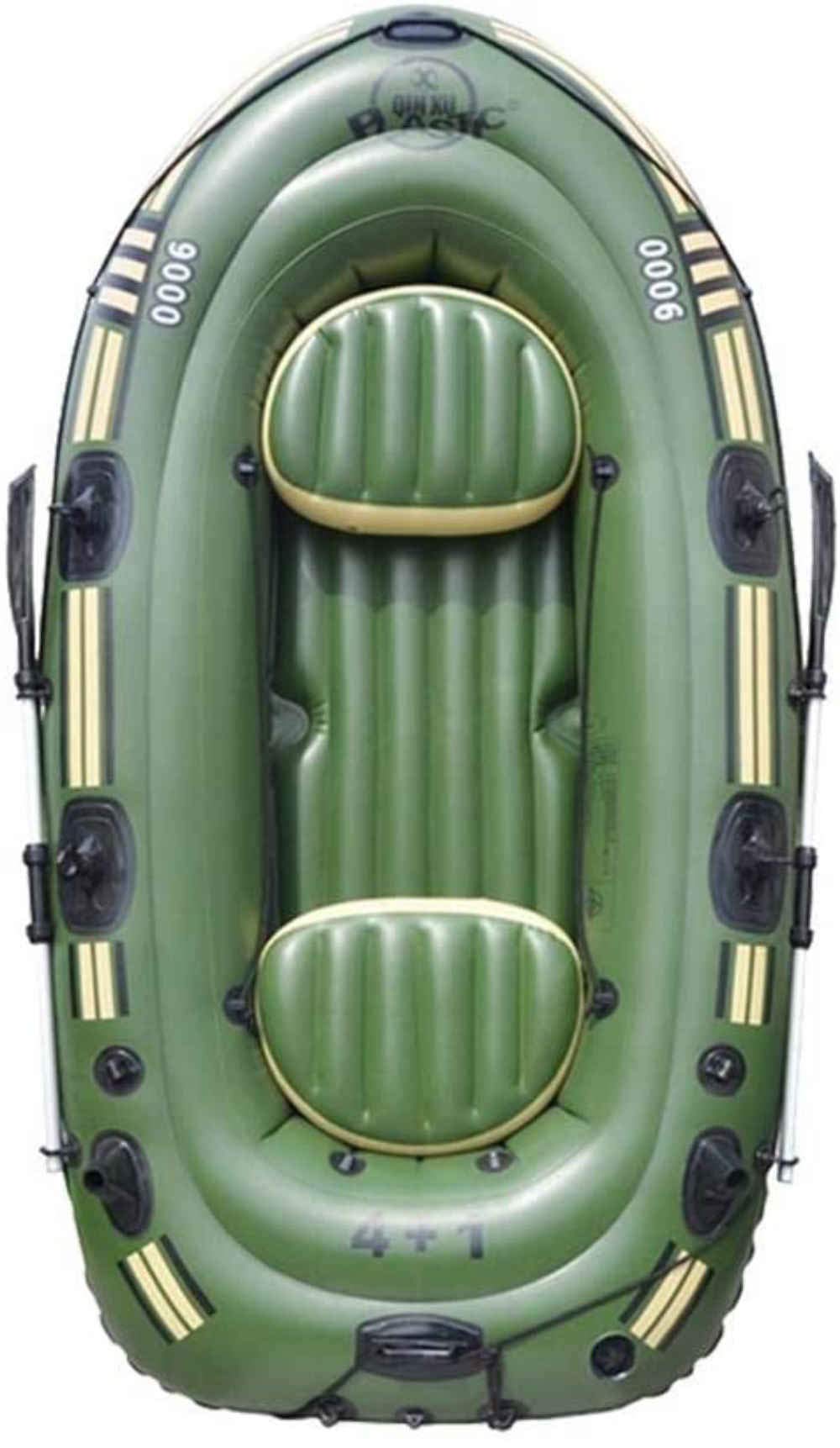 Inflatable Fishing Kayak Boat Set for 2-3 Persons - Portable Explorer Boat with Paddle, Foot Pump & Safety Rope - Perfect for Lakes, Rivers & Coastal Fishing Adventures
