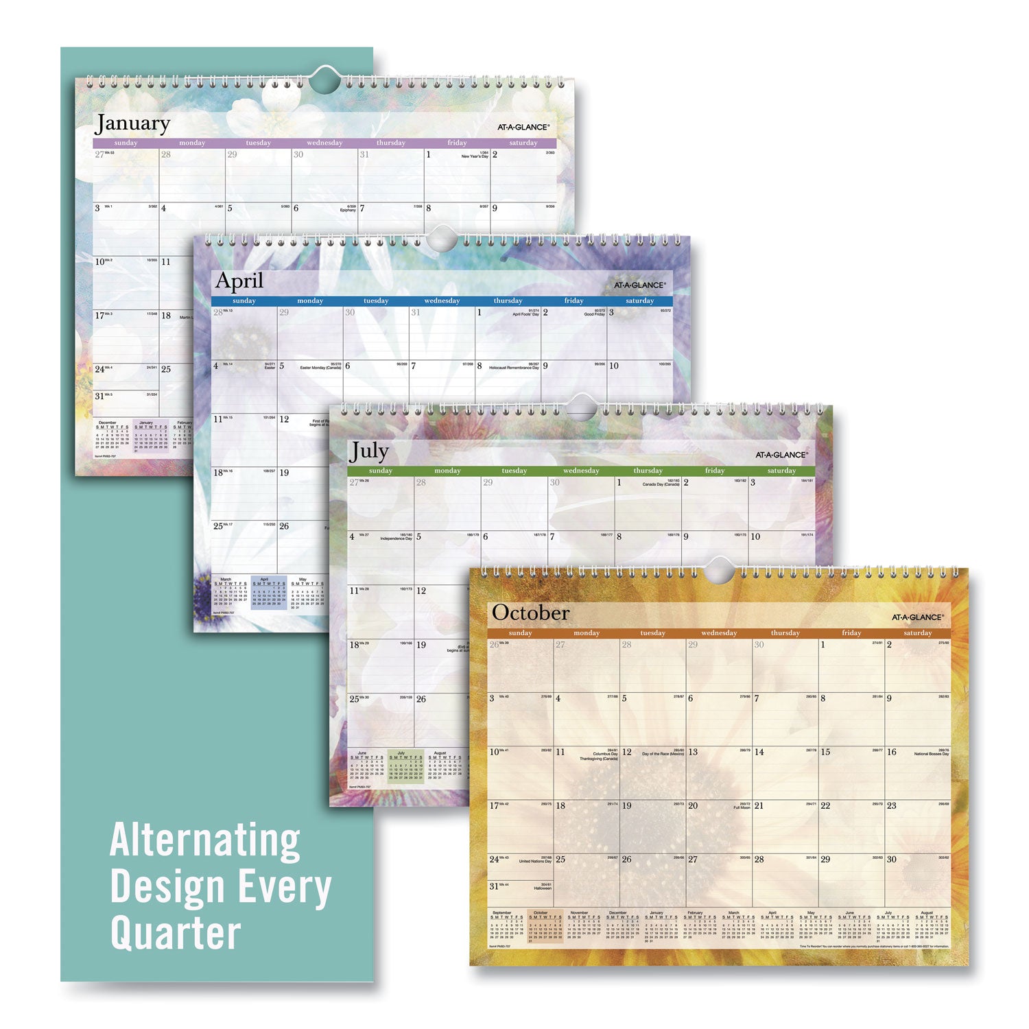 AT A GLANCE® 2025 Monthly Wall Calendar - 15