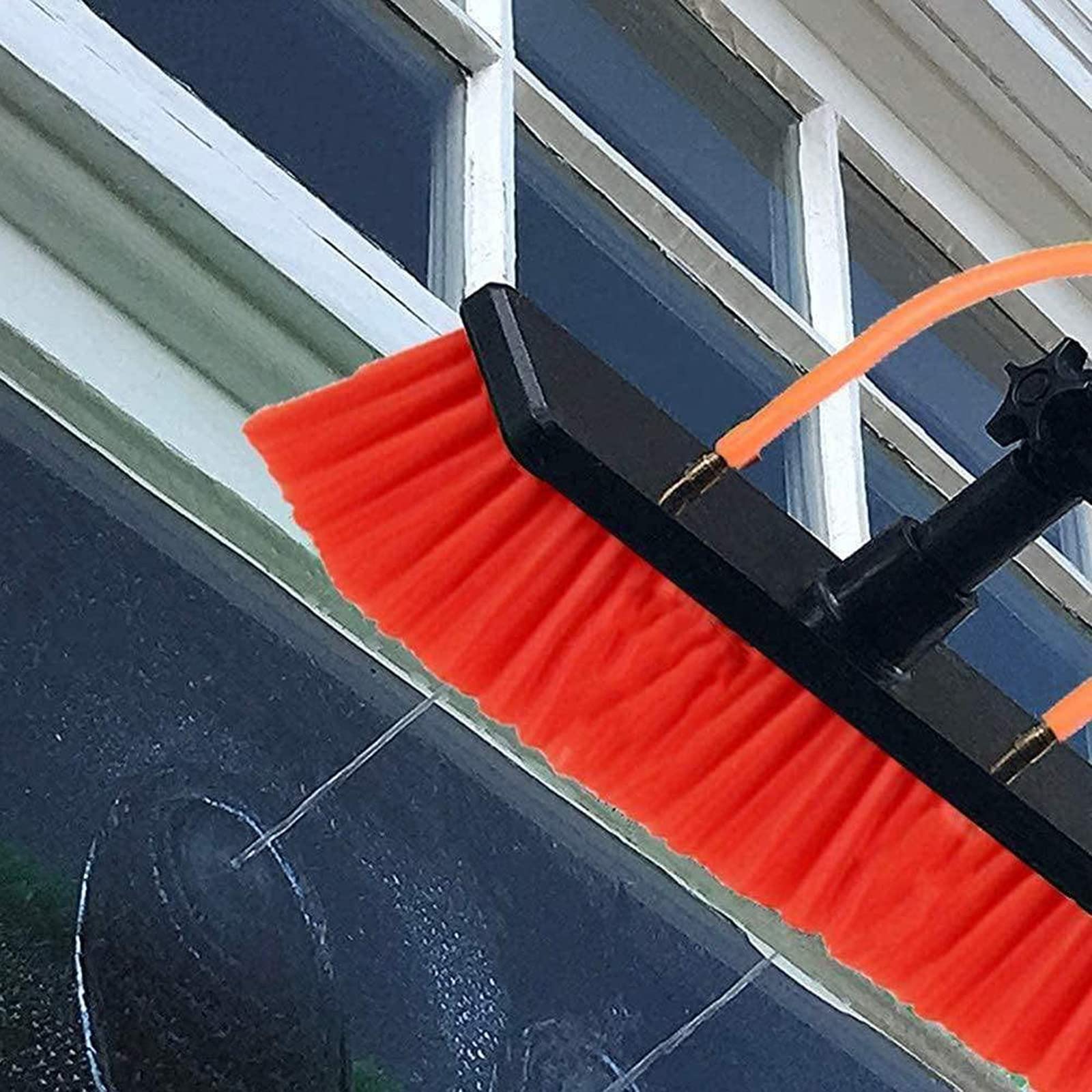 **12FT Telescopic Water Fed Pole Kit - Window Cleaning Brush for Solar Panels & High Windows, Outdoor Glass Washer Wand with Extension Pole, Perfect for Home & Commercial Use**