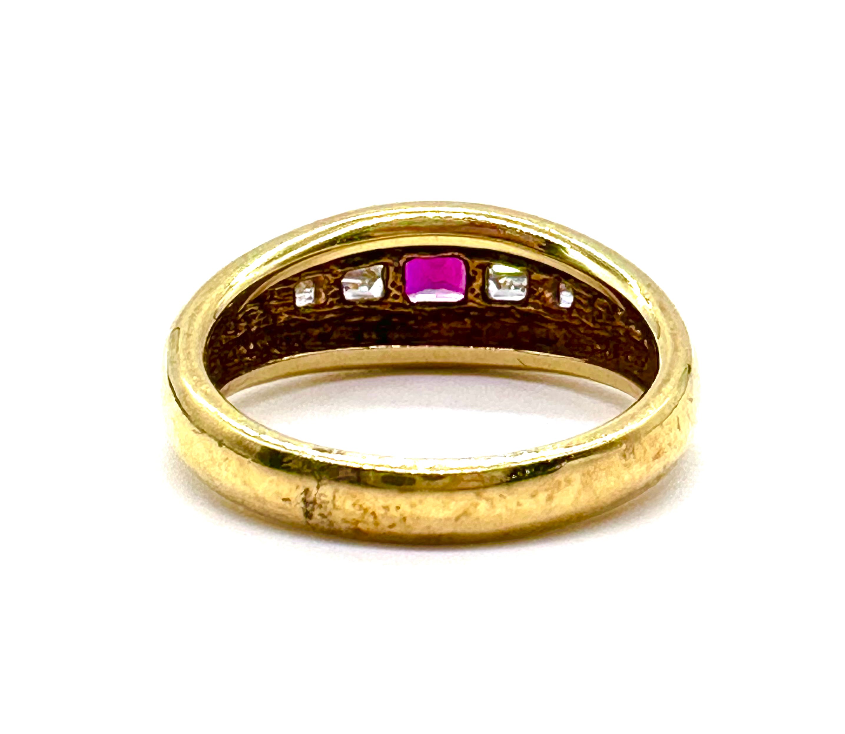 Exquisite Diamond and Ruby Ring for Women - Elegant 14K Gold Wedding, Engagement & Anniversary Jewelry Gift - Perfect for Special Occasions & Romantic Moments