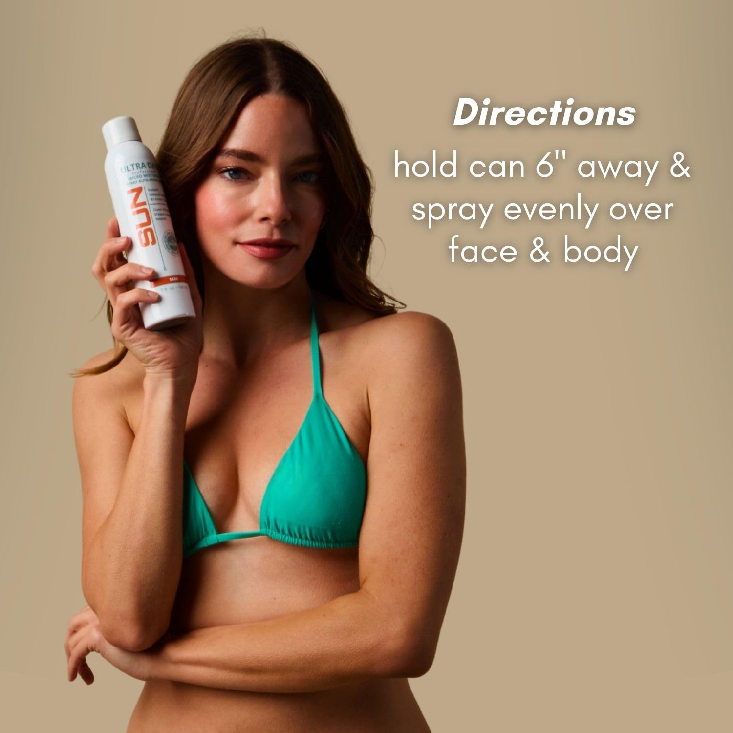 Sun Laboratories Ultra Dark Micro Mist Self Tanner Spray - Instant Sunless Tanning Lotion for Face & Body, Natural Looking Spray Tan Solution - Perfect for Beach Vacations, Weddings & Summer Glow