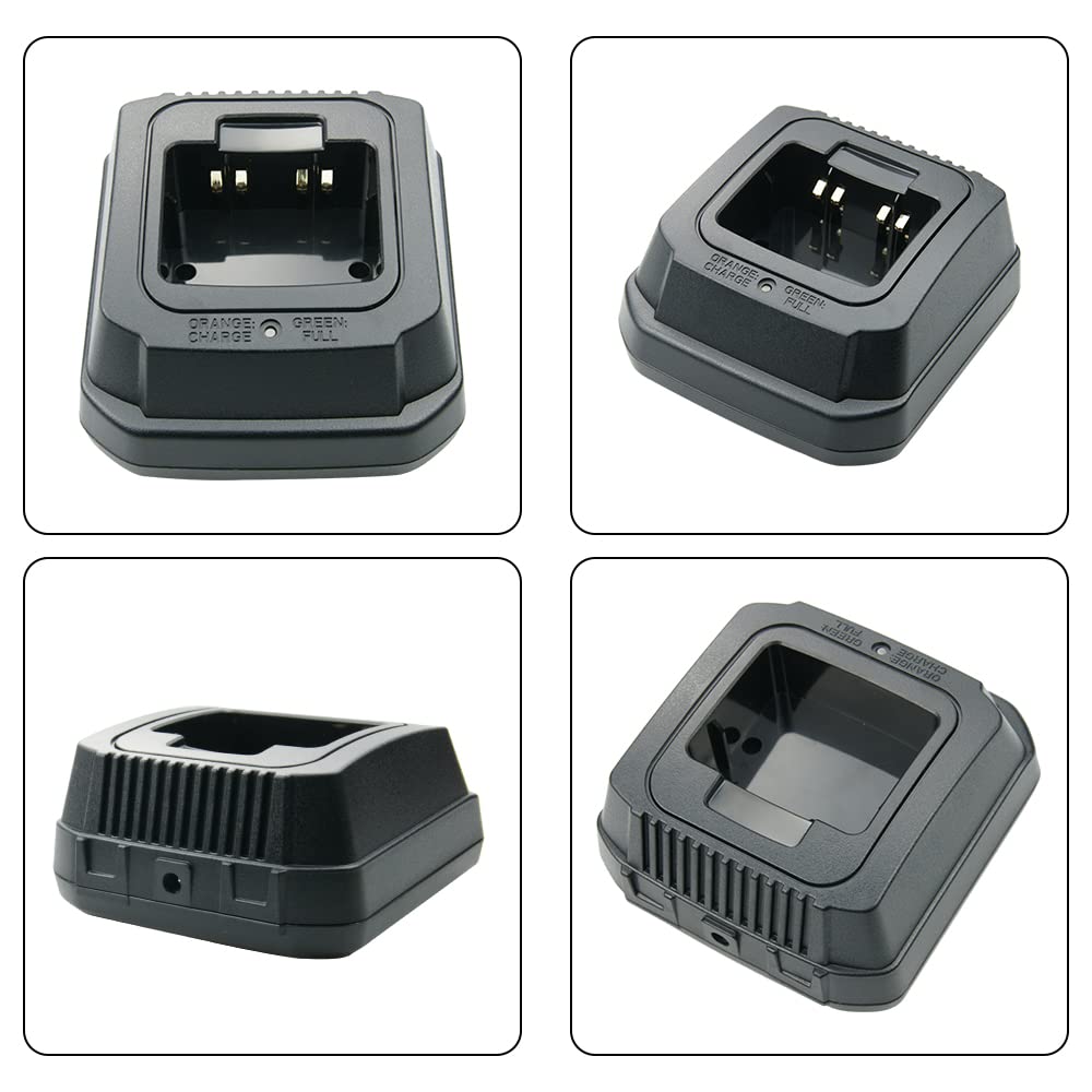 Yaesu/Vertex VX-450 VX-451 VX-454 VX-459 Two-Way Radio Rapid Battery Charger Base - FNB-V113Li Replacement Charger for Professional & Emergency Communication Devices