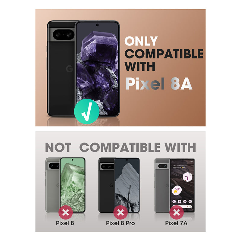 Google Pixel 8a Case - Unicorn Beetle PRO Heavy Duty Rugged Protective Cover (Black) | Shockproof, Military-Grade Protection for Everyday Use & Outdoor Activities