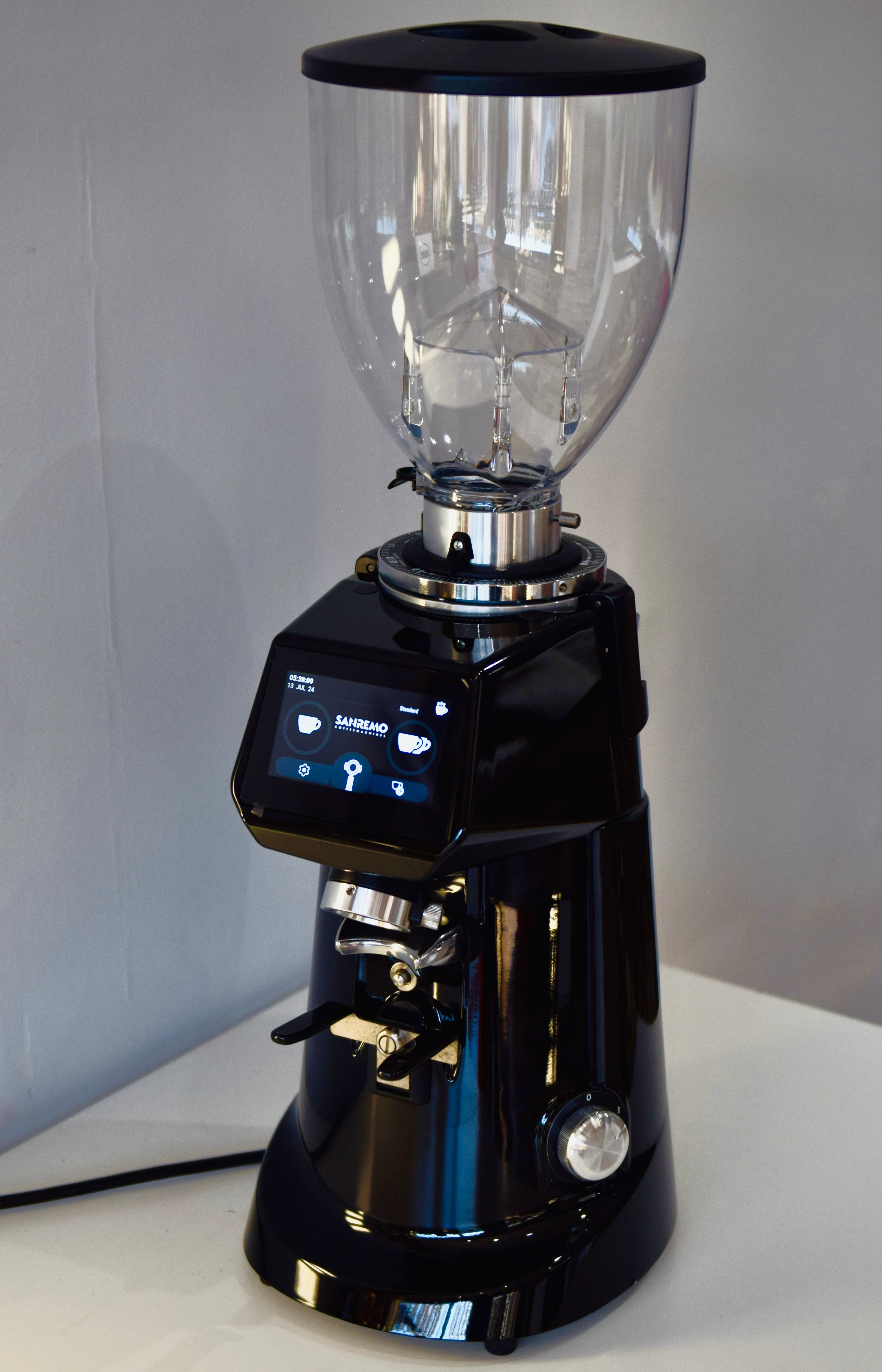 Sanremo SR83 Pro Coffee Grinder - Commercial Espresso Grinder with 83mm Flat Burrs, Matt Black Finish | Perfect for Cafes, Restaurants & Home Baristas