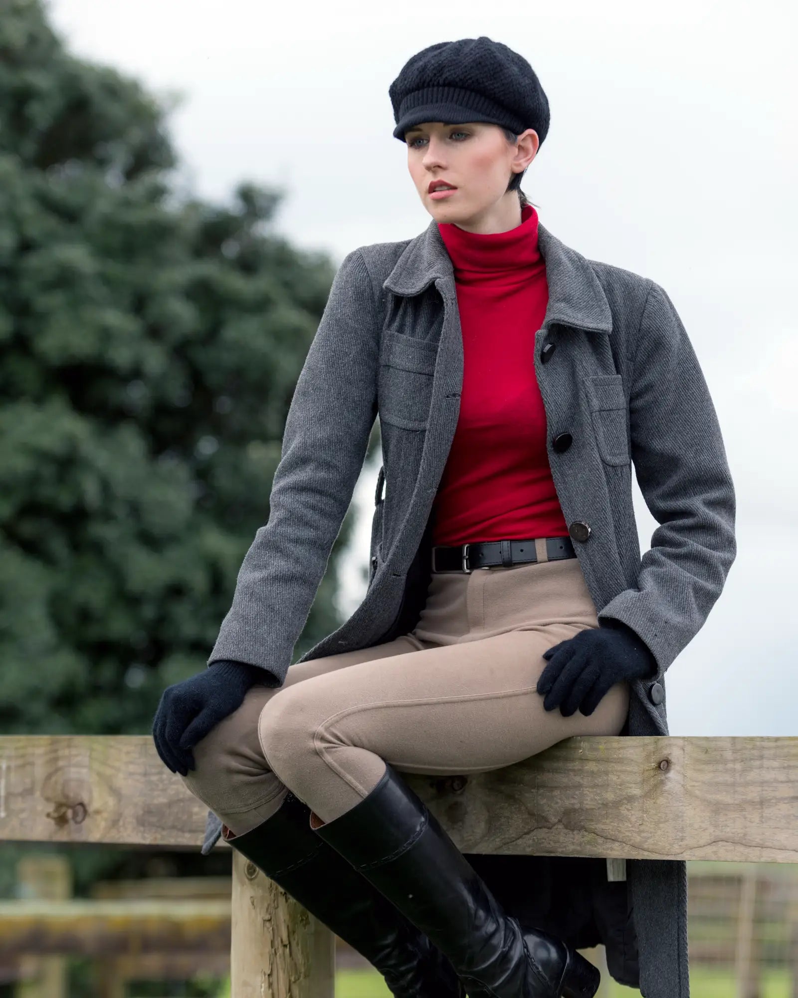 Premium Black Plain Gloves - Possum Merino Wool Blend NX100 - Warm Winter Accessories for Outdoor Activities & Daily Commute