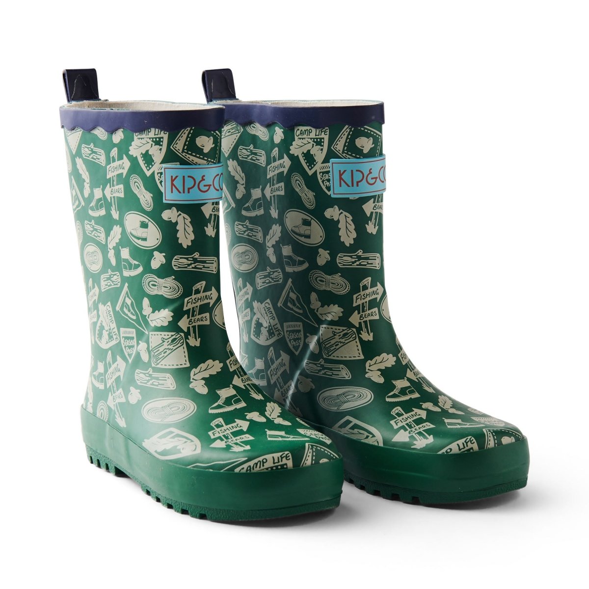 Into The Wild Kids Gumboots - Waterproof Rain Boots for Boys & Girls - Outdoor Play, Puddle Jumping & Garden Adventures