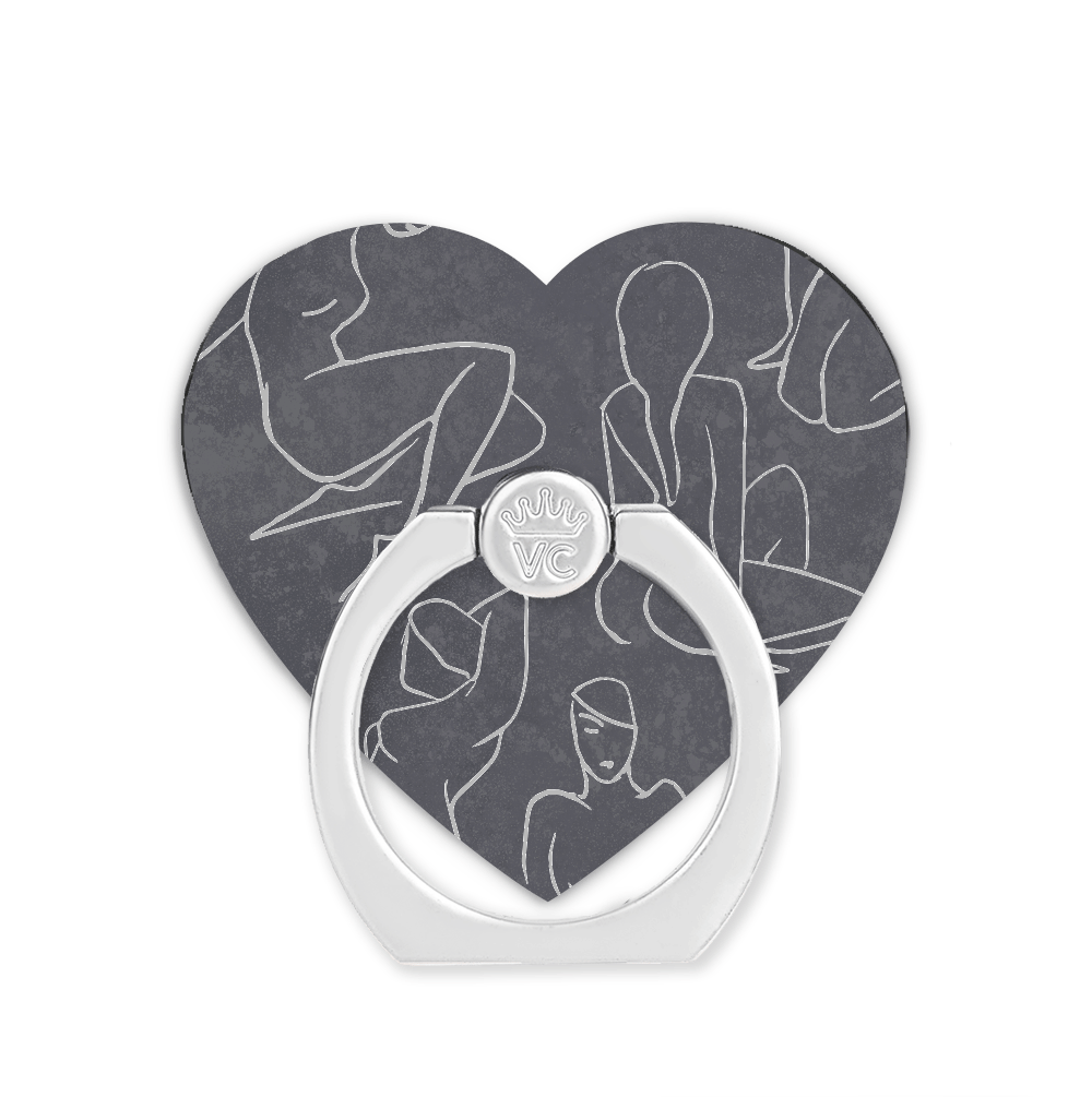 Stylish Smoke Phone Ring Holder - Fashionable Grip Stand for Smartphones - Perfect for Selfies, Videos & Hands-Free Use