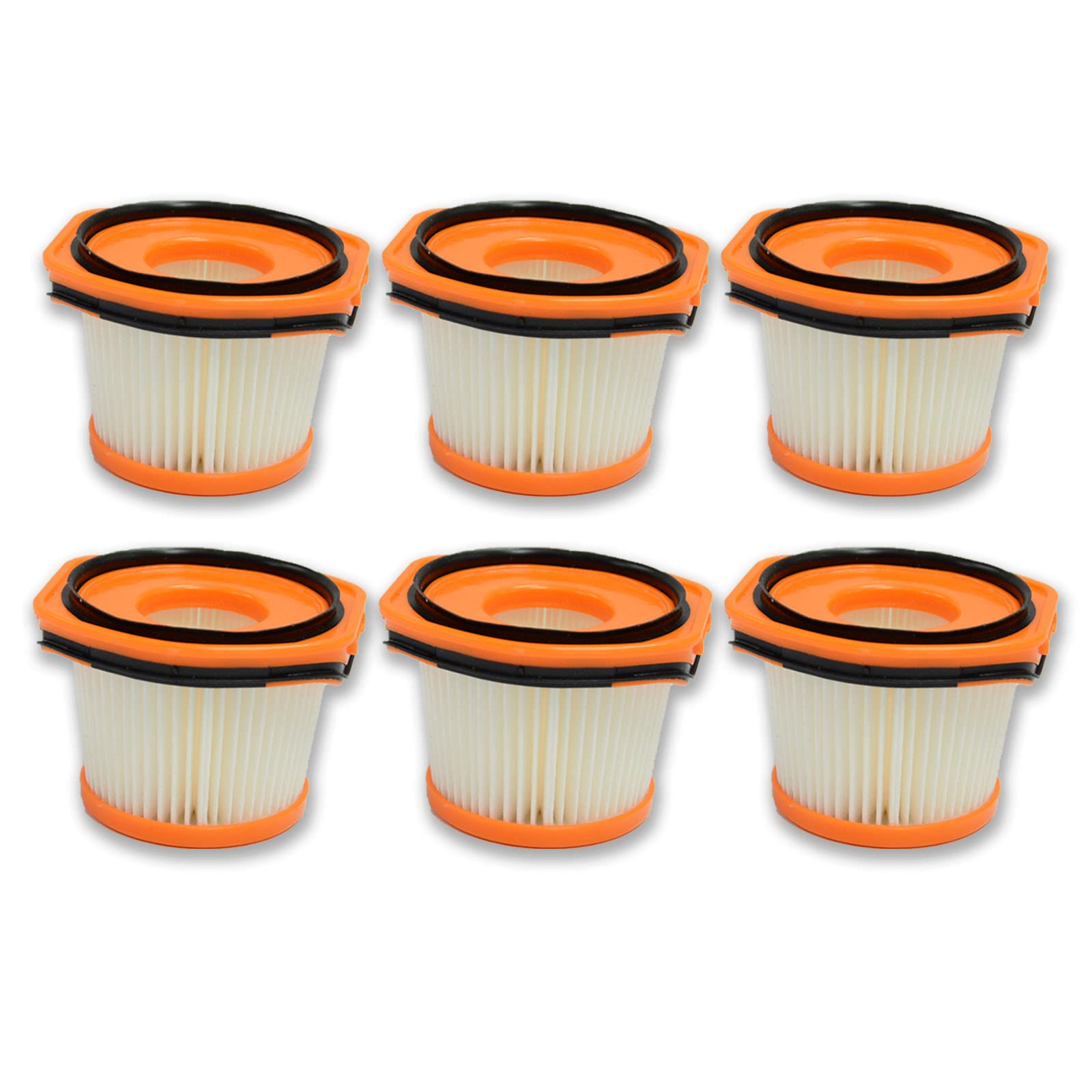 PUREBURG XFFWV360 HEPA Vacuum Filters - 6 Pack Washable Replacement Filters Compatible with Shark WS620 WS630 WS632 WANDVAC System Cordless Vacuum Cleaner - Perfect for Pet Hair, Dust & Allergen Removal