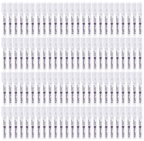 100 Pack Mini Pocket Size Hand Sanitizer Travel Spray - Antibacterial Sani-Mist Disinfectant Kills 99.9% Germs | Perfect for Travel, Office, School & On-The-Go Hygiene