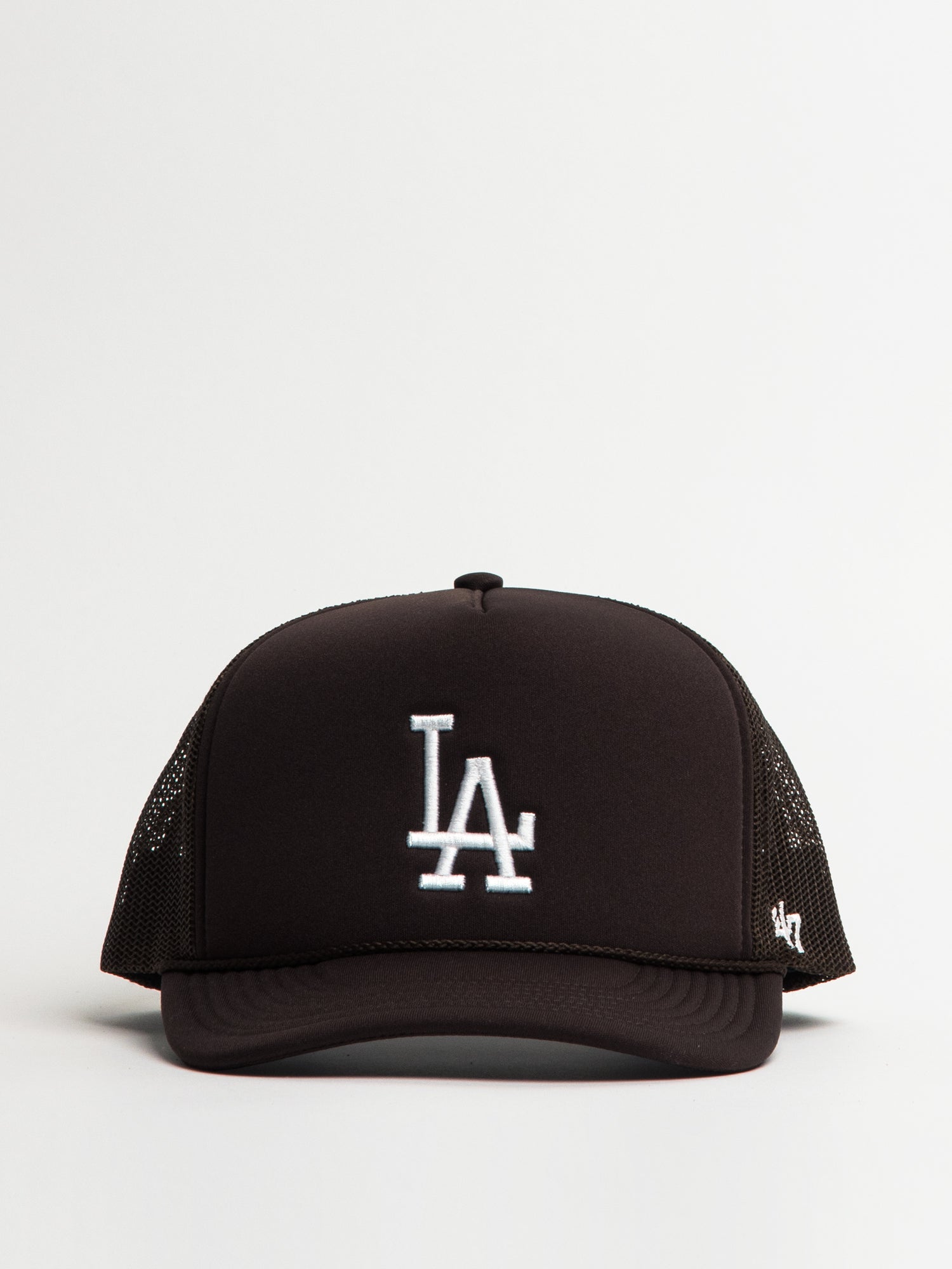 47 Brand MLB Los Angeles Dodgers Foam Front Trucker Hat - Adjustable Snapback for Baseball Fans, Outdoor Sports & Casual Wear