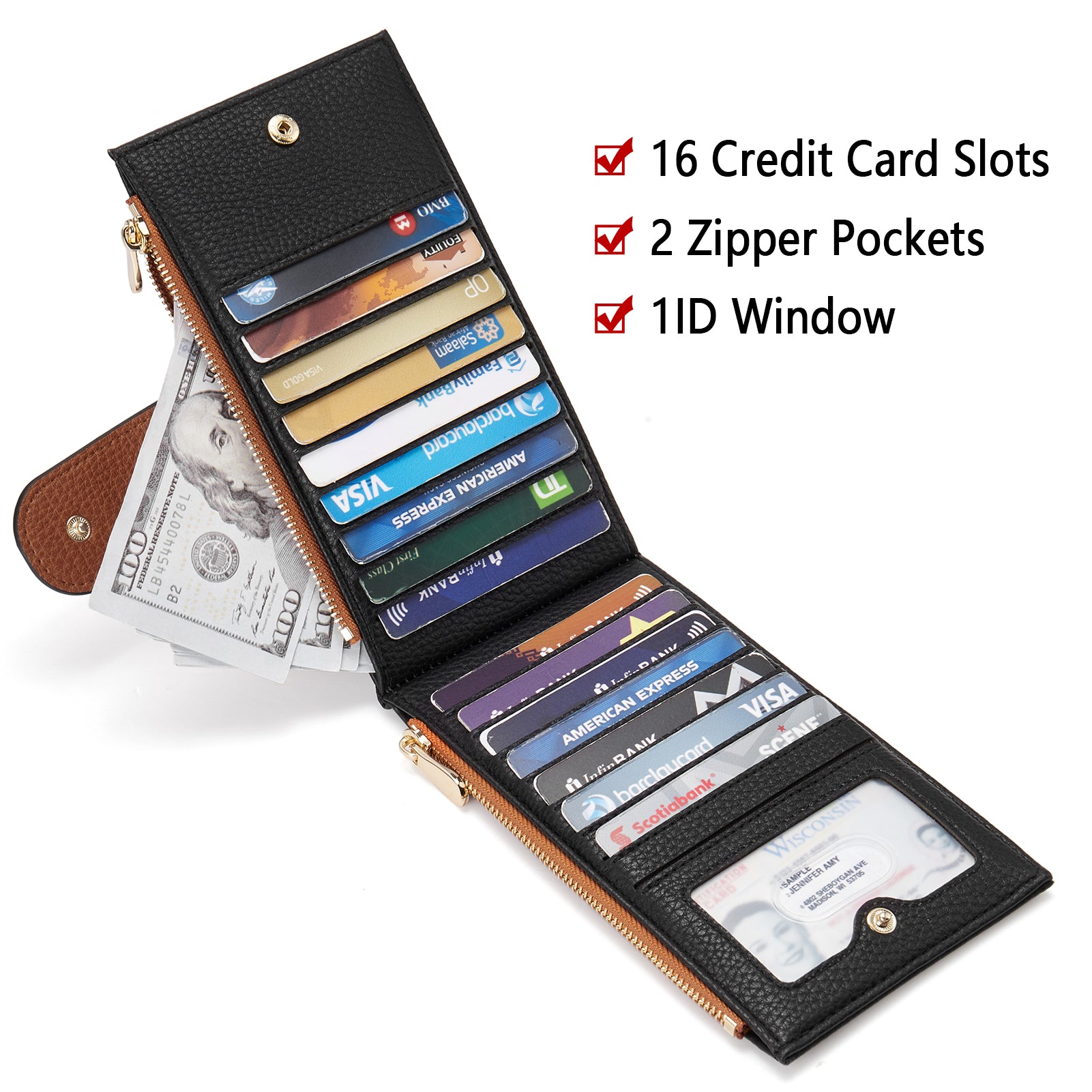 Lomy Genuine Leather Slim Bifold Wallet for Men - RFID Blocking Minimalist Front Pocket Wallet - Perfect for Travel, Business & Everyday Use