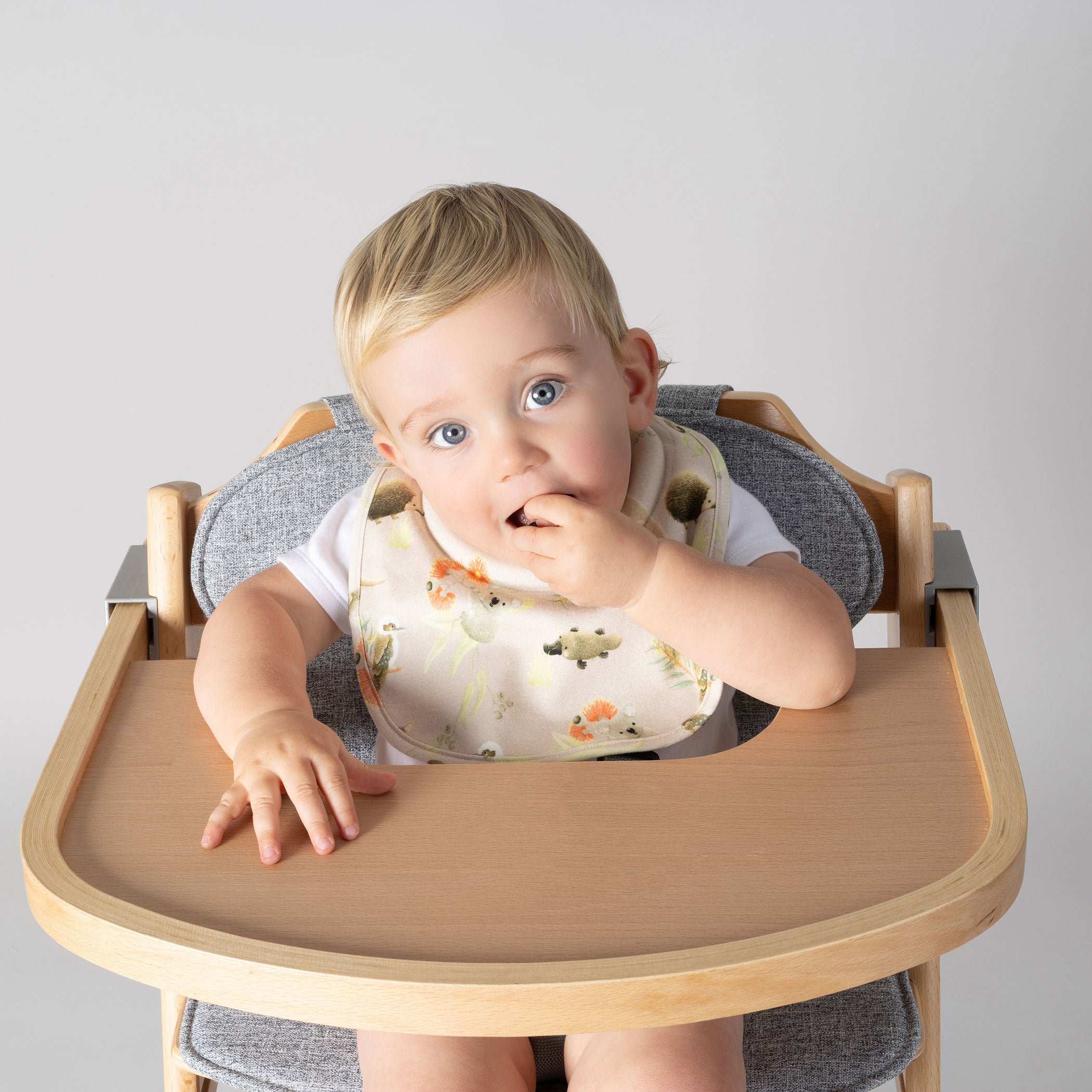 Aussie Animals 2-Pack Drool Bibs for Babies - Soft Absorbent Cotton Bibs for Teething, Feeding & Messy Playtime