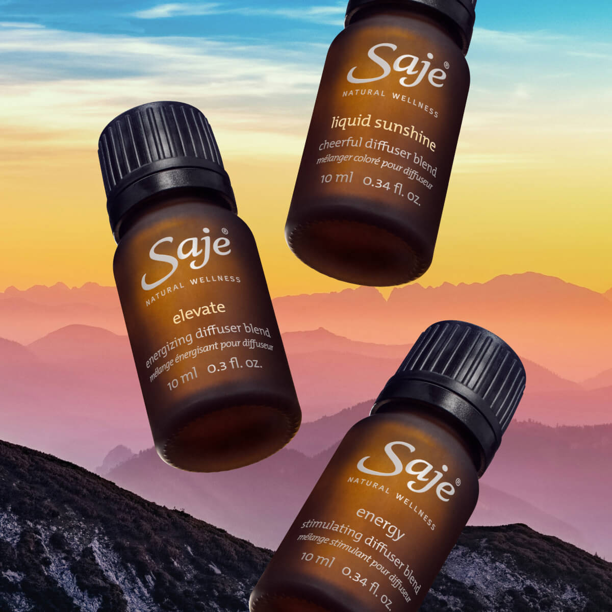 Citrus Bliss Essential Oil Diffuser Blends Trio - Uplifting Aromatherapy for Home & Office - Perfect for Relaxation, Stress Relief & Energy Boost