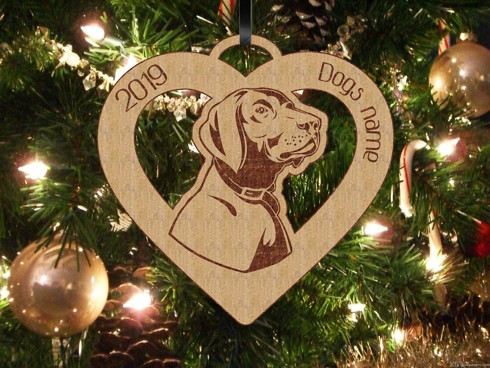 Personalized Pointer Dog Ornament - Custom Engraved K9 Gift for Dog Lovers - Perfect for Christmas Decor, Pet Memorial, or Hunting Dog Enthusiast Gifts