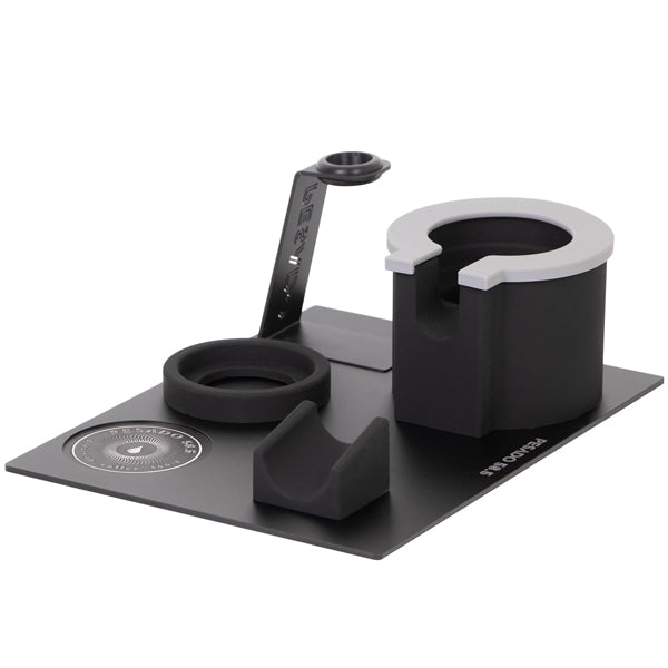 Heavy Duty Tamping Station for Espresso - Professional Coffee Tamper Stand with Non-Slip Base, Perfect for Home Baristas & Coffee Shops (Use for Espresso Machine Accessories & Coffee Preparation)