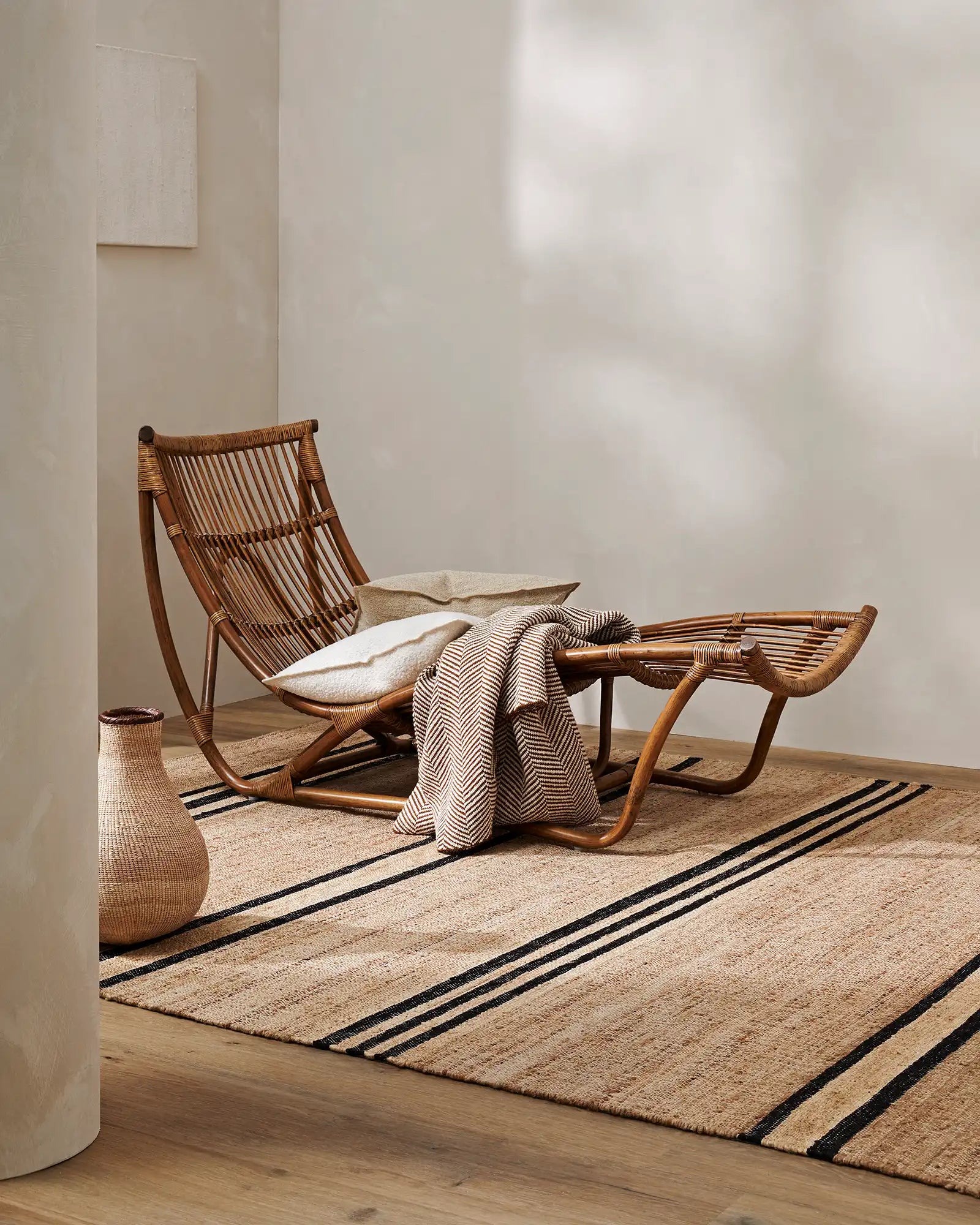 Natural Jute Area Rug - Eco-Friendly Handwoven Floor Mat for Living Room, Bedroom & Nursery - Soft & Durable Home Decor by Umbra