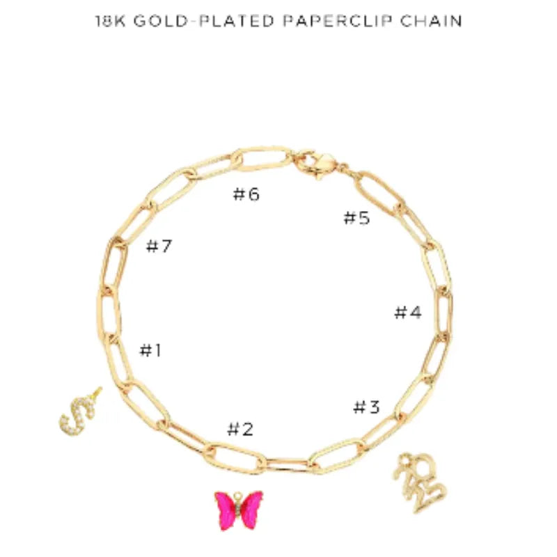 Elegant Charm Bracelet with Assorted Charms - Dainty Adjustable Jewelry for Women & Girls - Perfect for Gifts, Parties & Everyday Wear