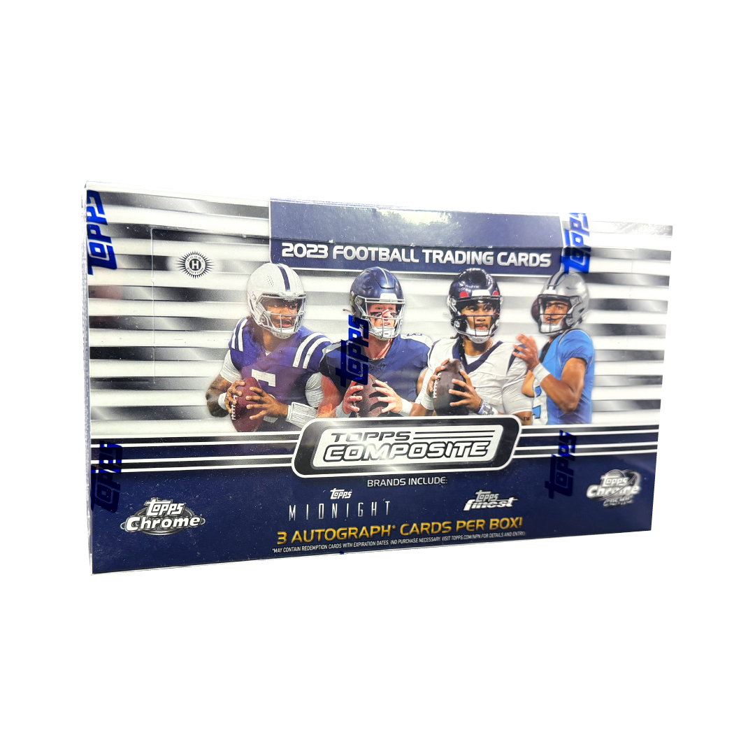 2023 Topps Composite Football Hobby Box - Premium Trading Cards Collection for NFL Fans & Collectors - Perfect for Sports Memorabilia, Gift Giving, and Card Trading Events