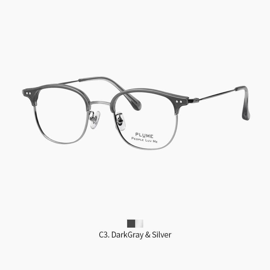 Premium Metal & TR90 Glasses Frame - Size 49□21-143 | Lightweight & Durable Eyewear for Men & Women | Perfect for Reading, Driving & Fashion Accessories