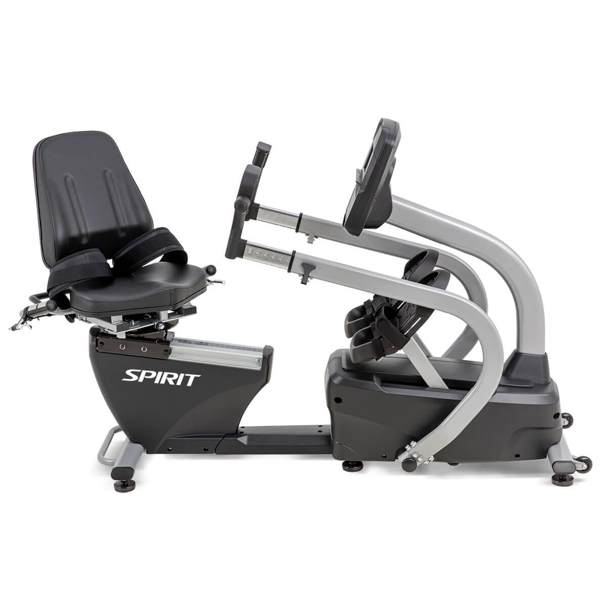 Spirit Fitness MS300 Recumbent Stepper - Low Impact Exercise Bike for Home Workout, Seniors & Physical Therapy | Compact Cardio Machine for Small Spaces & Rehab