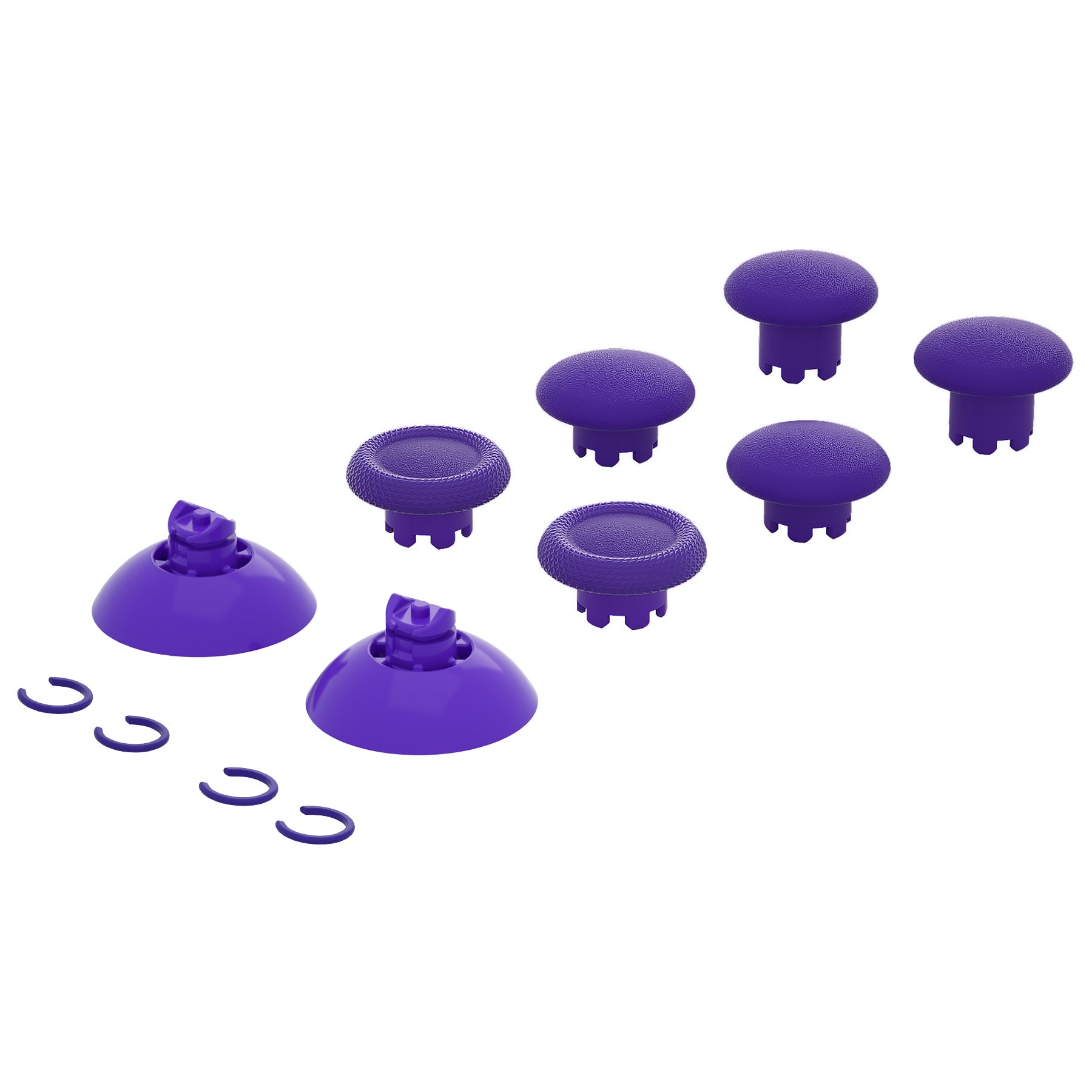 eXtremeRate Interchangeable Thumbsticks for Xbox Core/One S/X/Elite V1 & Nintendo Switch Pro Controller - Purple Analog Joystick Replacement - Perfect for Gaming, FPS, Racing & Long Play Sessions