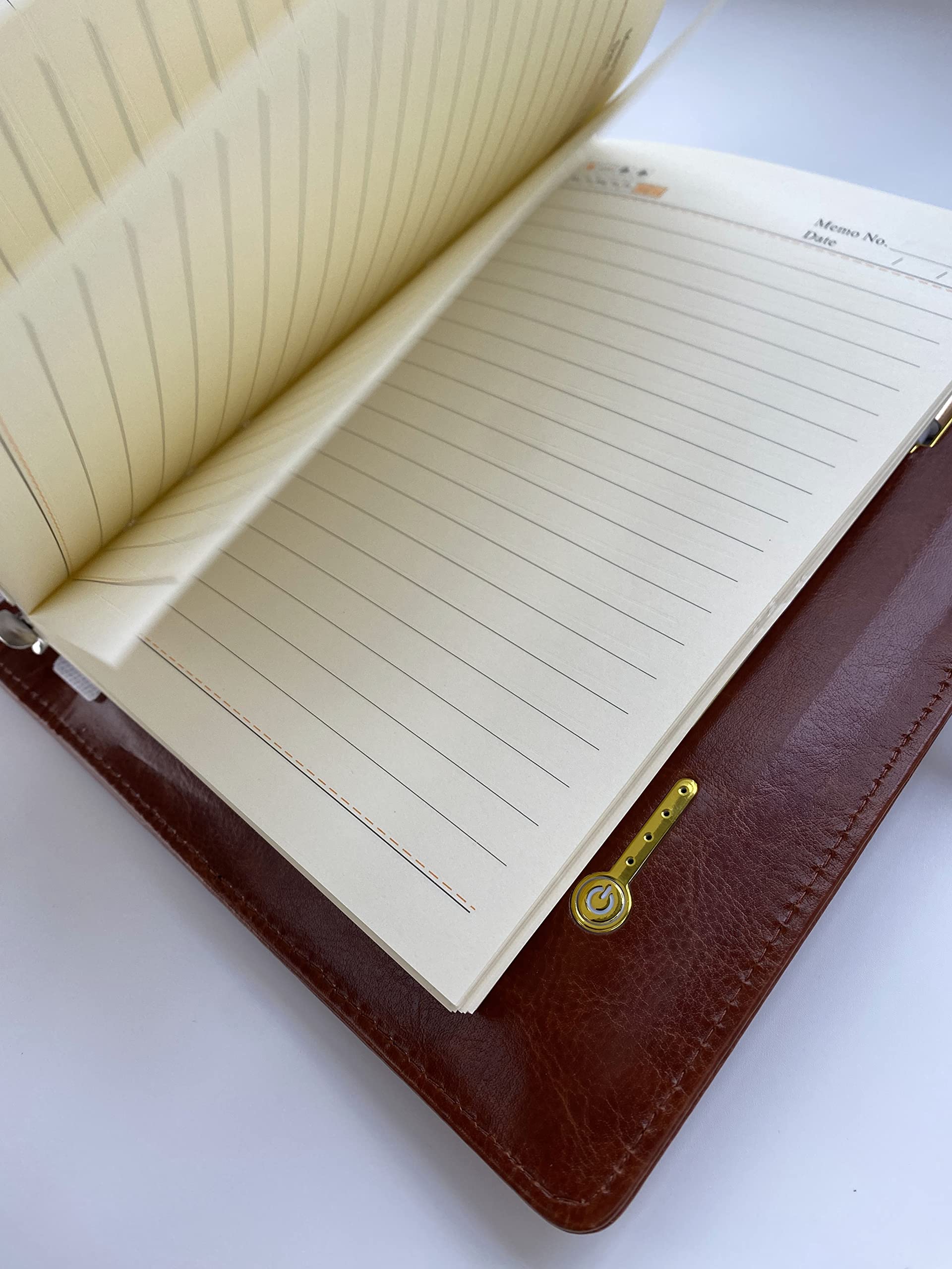 Premium Leather Travel Organizer with Qi Wireless Charger - Executive Business Notebook, 16GB USB Drive & Phone Charging Station - Perfect Gift for Business Travelers (Brown) - Ideal for Corporate Gifts, Office Essentials & Frequent Travel Accessories