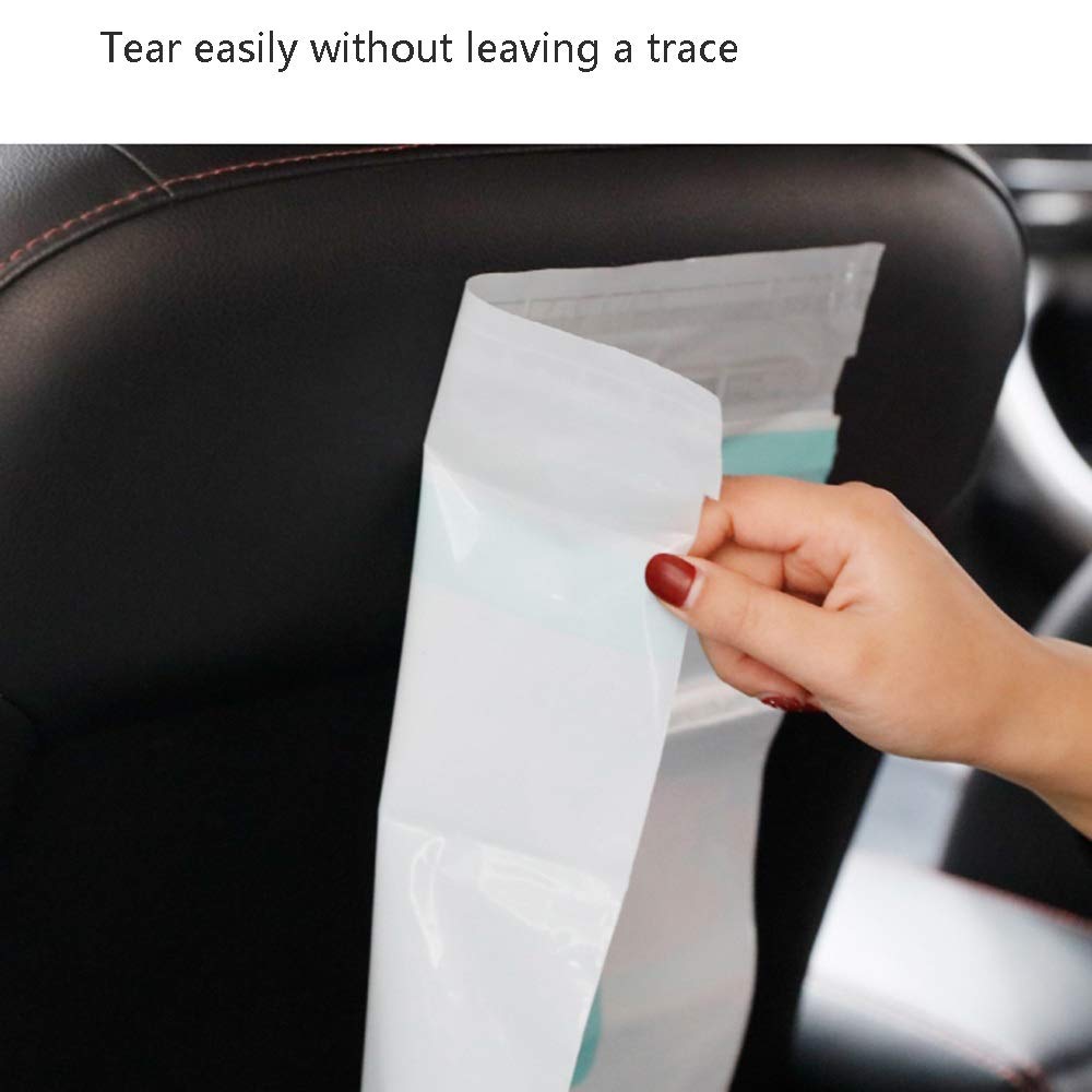 Premium Trash Bags for Cars - 15 Pack Foldable Adhesive Garbage Bags, Multi-Functional Storage Solution (Purple, 1 Piece) - Perfect for Road Trips, Office & Home Organization