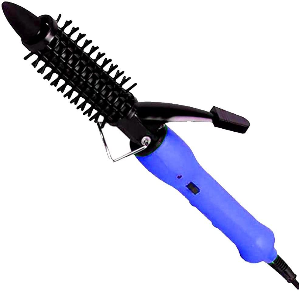 Ceramic Hair Curler for Women - Adjustable Temperature Styling Iron with Medium Barrel & Multicolor Design - Perfect for Salon-Quality Curls at Home or Travel