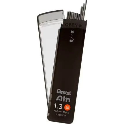 Pentel Ain Polysheath Mechanical Pencil Lead - 0.5mm HB Refills for Smooth Writing - Perfect for School, Office & Sketching