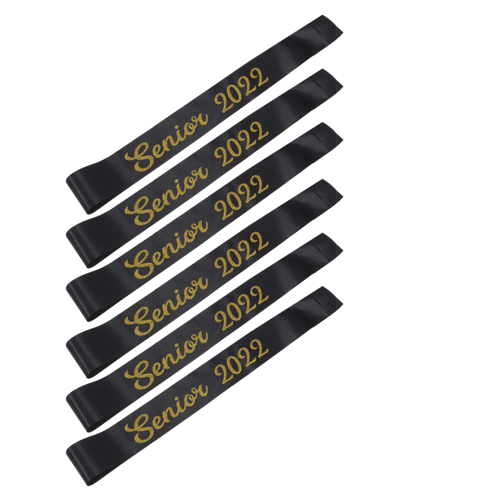PRETYZOOM 6Pcs 2022 Graduation Satin Sashes - Senior Graduation Decorations & Photography Props for Ceremony Costume Accessories | Perfect for Graduation Parties, Photo Shoots & School Events