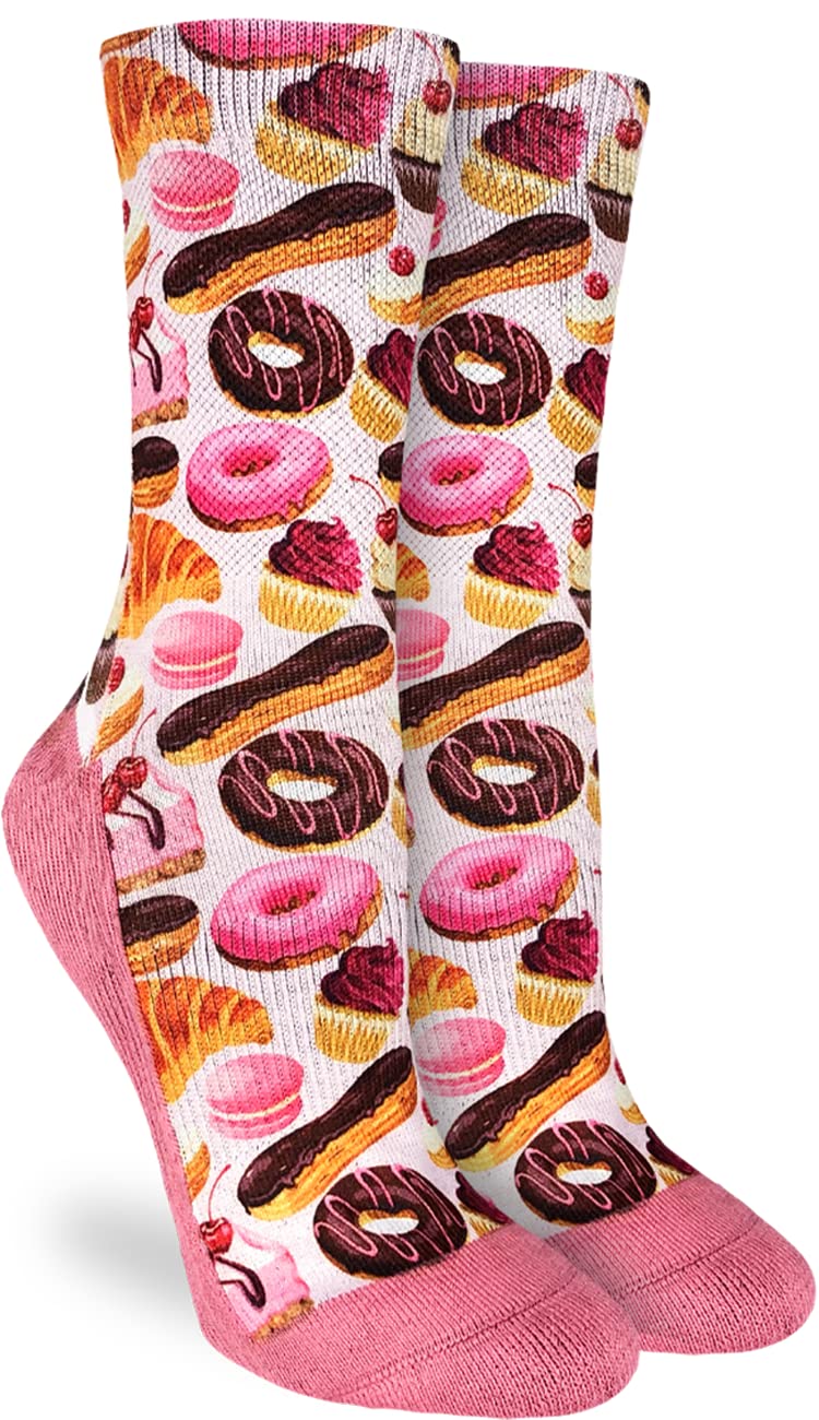 Good Luck Sock Women's Bird Print Crew Socks - Fun & Comfortable Casual Socks for Women - Perfect for Everyday Wear, Gifts & Bird Watching Enthusiasts
