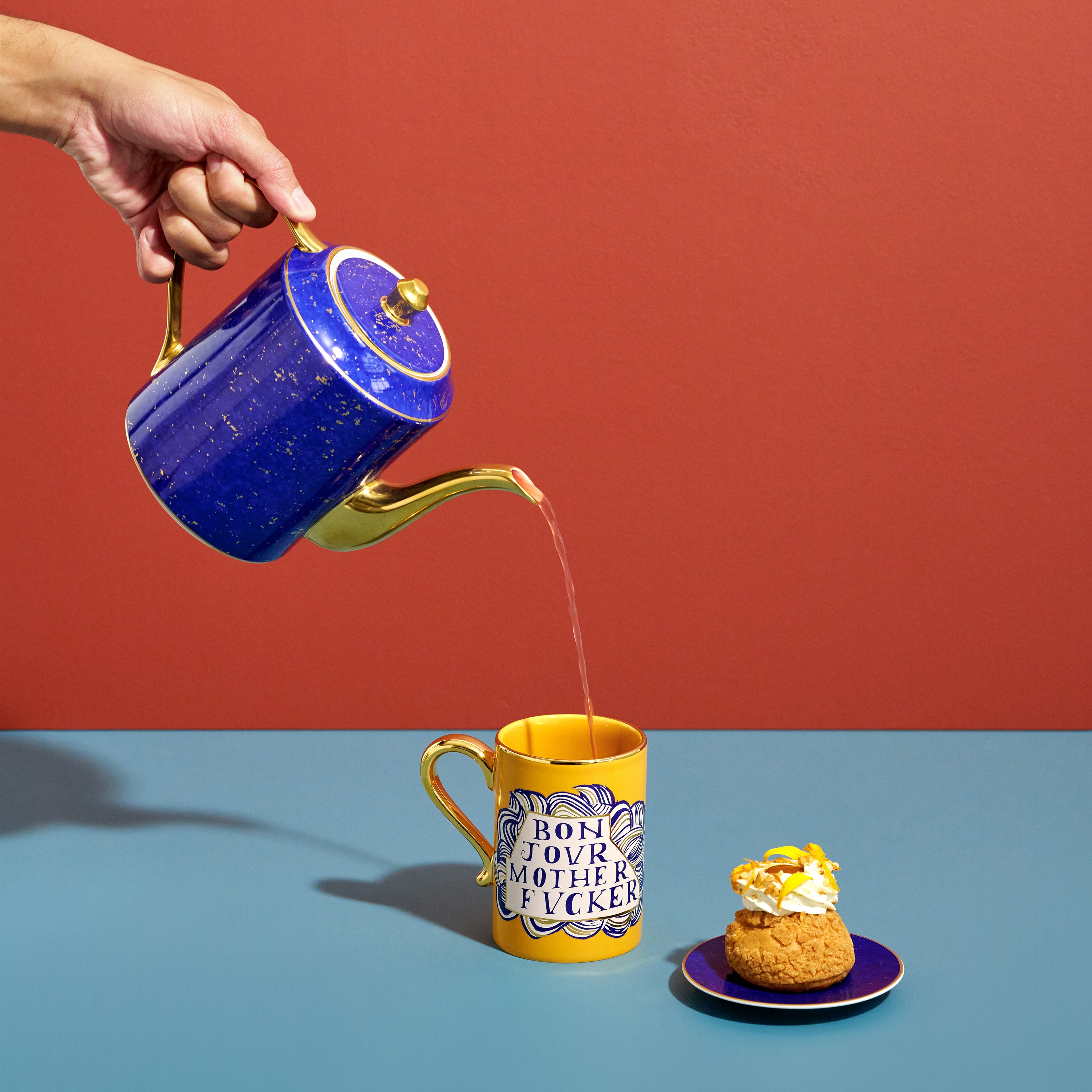 Ruan Hoffmann Mother Fucker Mug - Unique Ceramic Coffee Cup for Home & Office Use - Perfect Gift for Art Lovers and Humor Enthusiasts