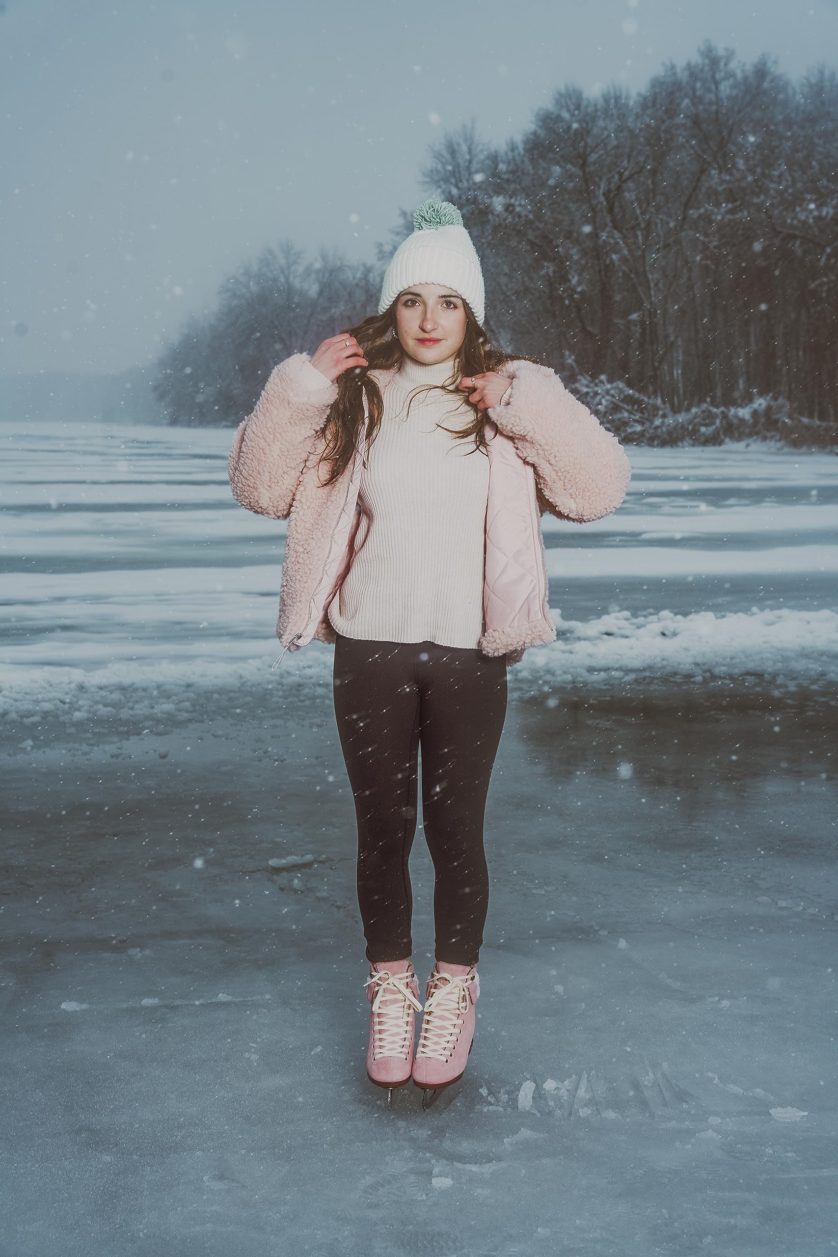 Riedell Ember Recreational Figure Ice Skates for Women & Girls - Comfortable & Durable Skating Shoes for Beginners & Casual Skating | Perfect for Ice Rinks, Outdoor Ponds & Winter Sports