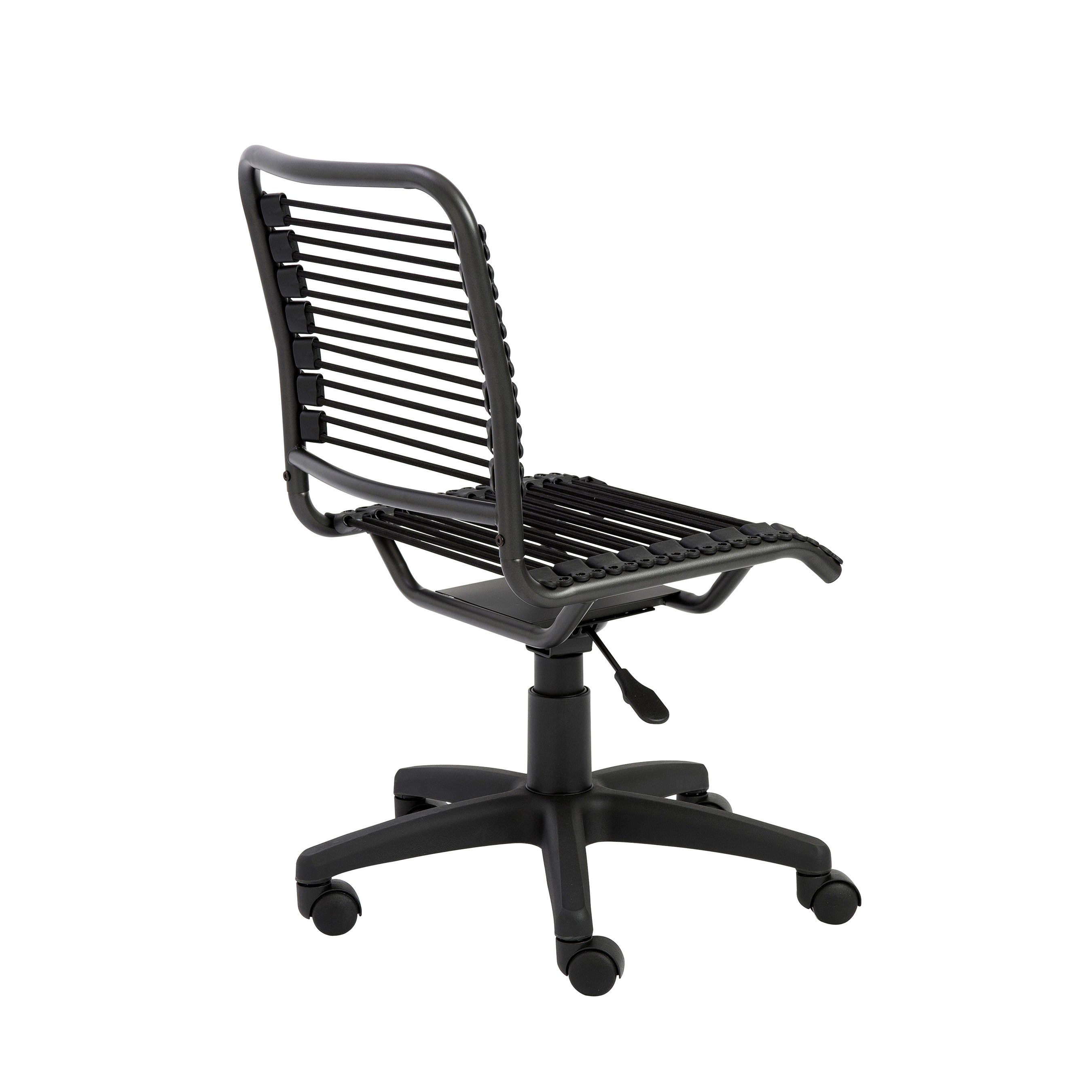 Bungie Low Back Office Chair - Black Mesh with Graphite Frame & Base - Ergonomic Desk Chair for Home & Office Workspace
