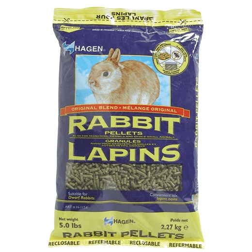 Premium Hagen Rabbit Pellet Food - High Protein Fiber Rich Diet for Healthy Rabbits | Ideal for Adult & Growing Bunnies - Perfect for Daily Feeding & Nutritional Supplement