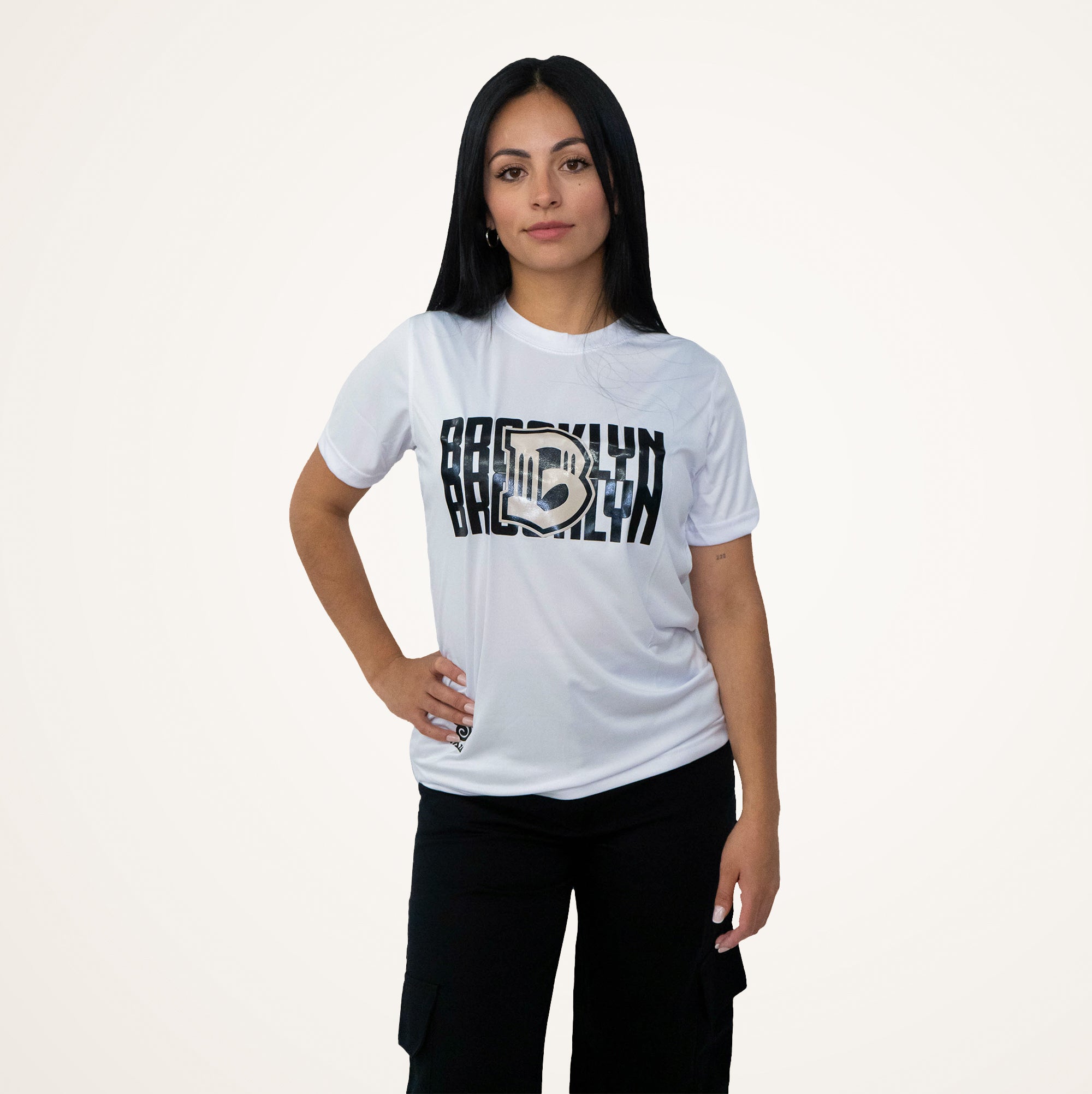 Brooklyn FC Women's White T-Shirt - Comfortable Cotton Soccer Jersey for Fans & Players - Perfect for Game Day, Training & Casual Wear