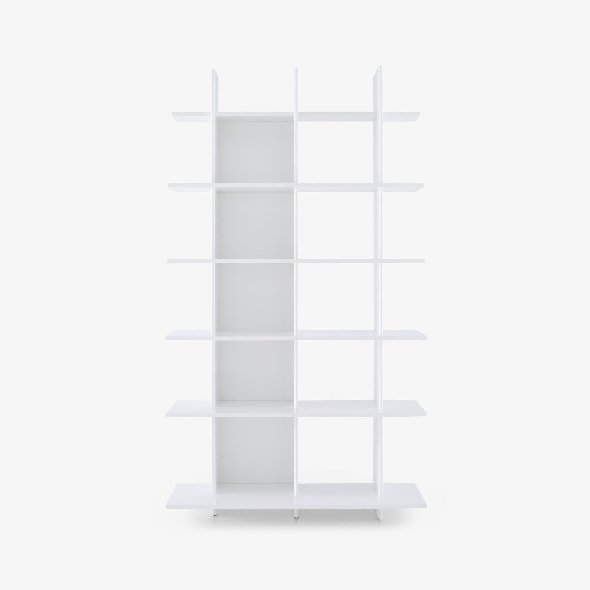 White Lacquer Single Shelving Unit - Modern & Minimalist Storage Solution for Bedroom, Living Room, or Office Organization