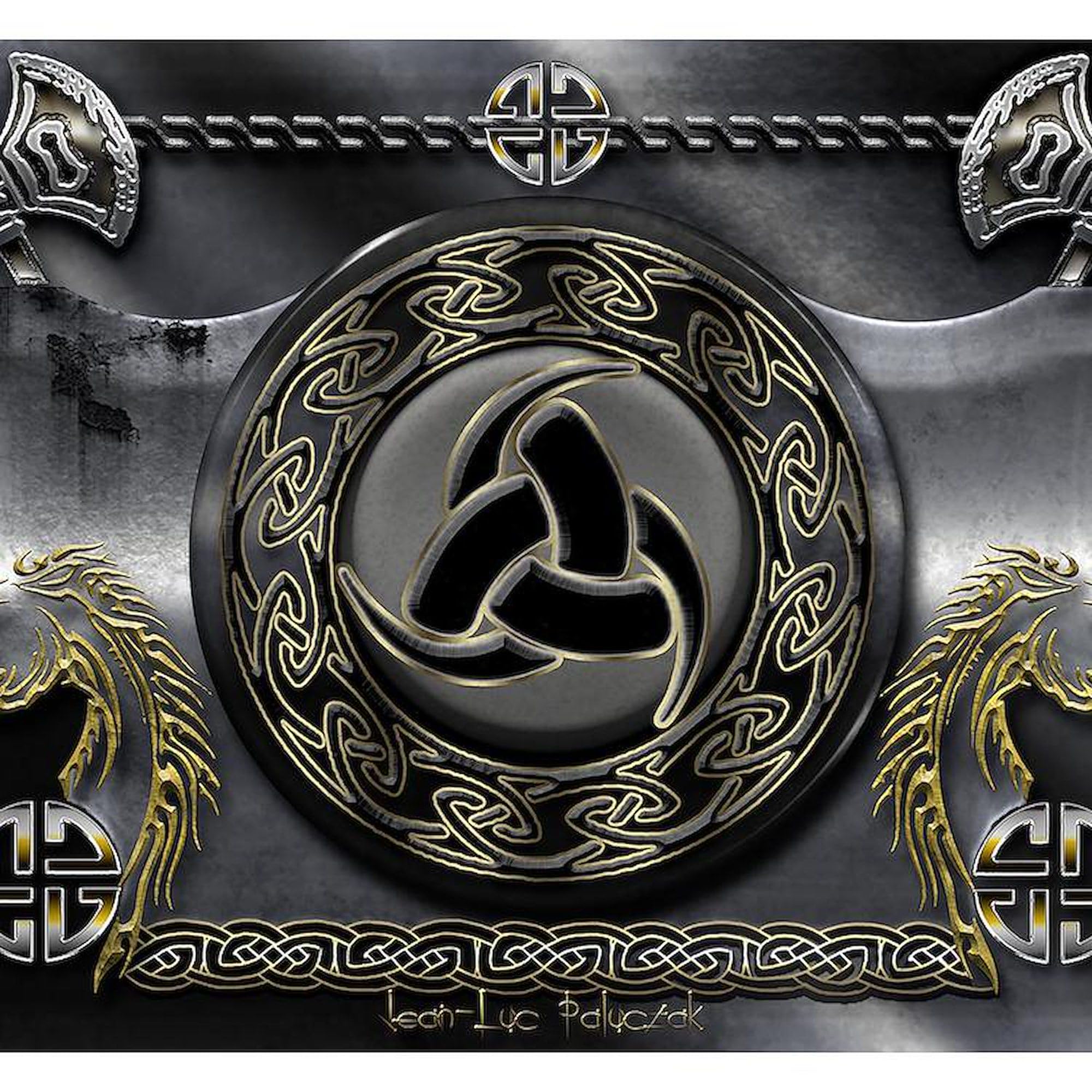 Odin's Horn 3x3 Inch Square Car Magnet - Norse Viking Decorative Bumper Sticker for Cars, Trucks & Metal Surfaces - Perfect for Viking Enthusiasts & Norse Mythology Fans