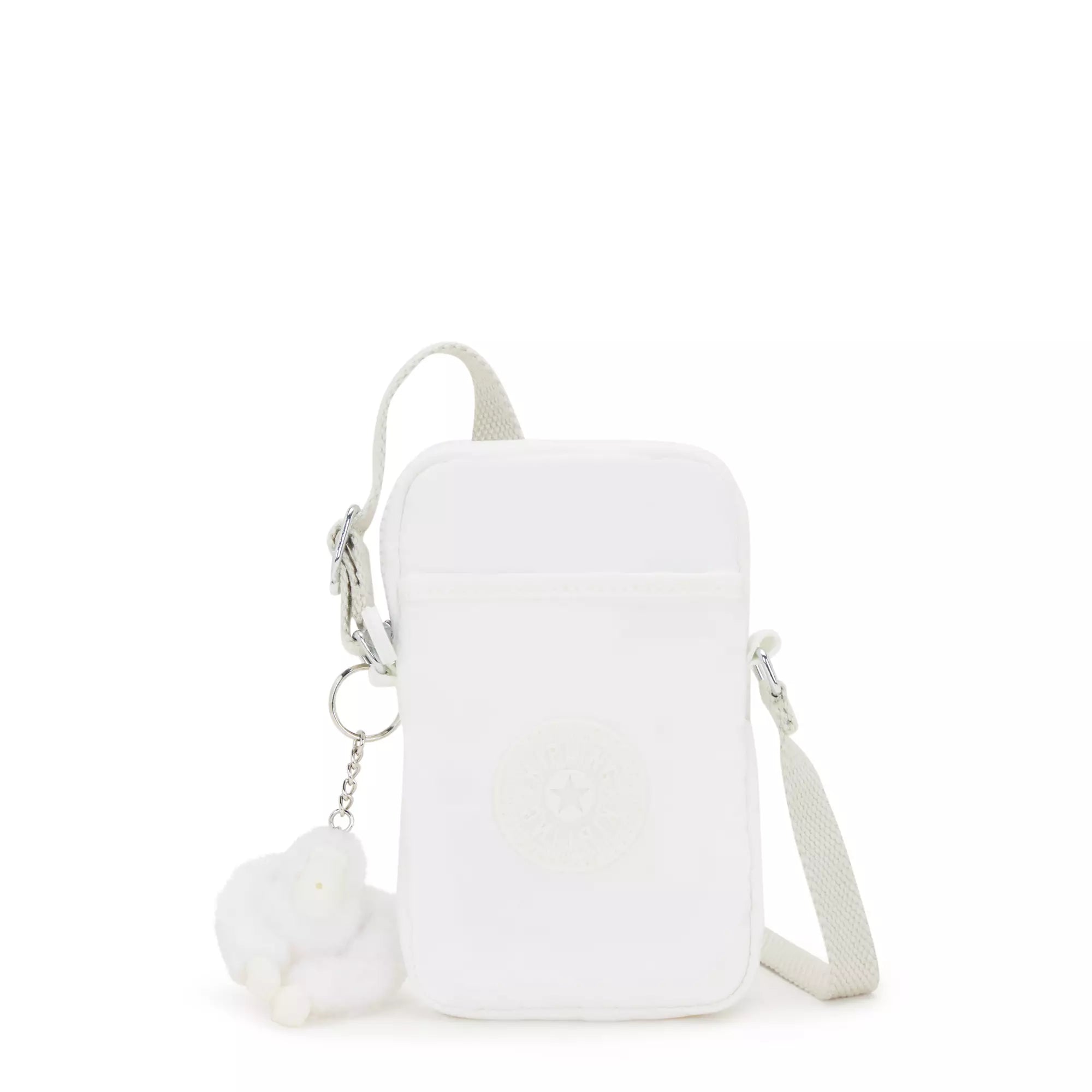 Kipling Tally Crossbody Phone Bag for Women - Lightweight Small Shoulder Purse with Adjustable Strap, Pure Alabaster Color - Perfect for Travel, Shopping & Everyday Use