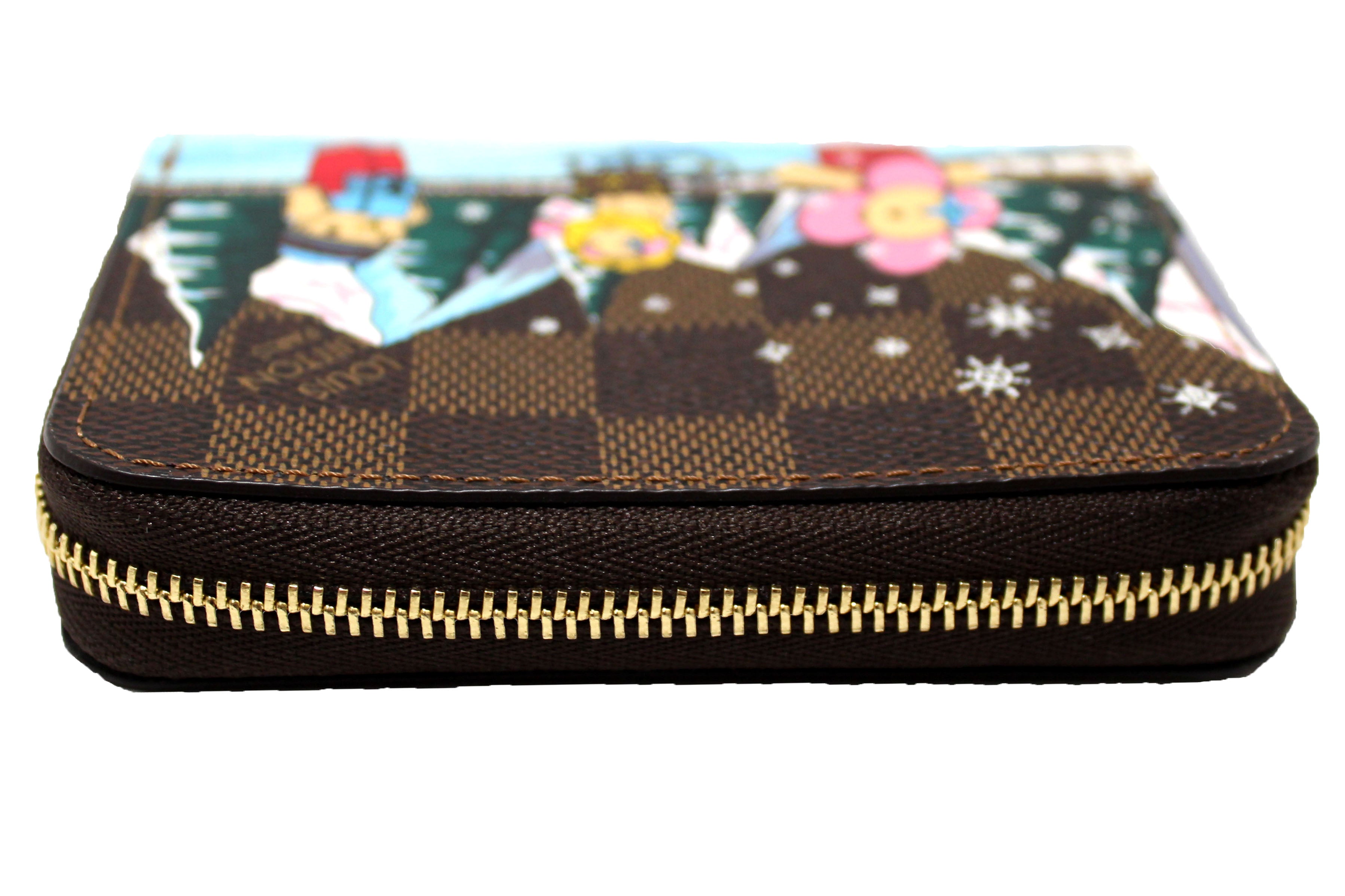 Authentic Louis Vuitton 2023 Limited Edition Christmas Alpine Vivienne Monogram Zippy Coin Wallet - Perfect Holiday Gift & Luxury Accessory for Travel, Parties & Everyday Use