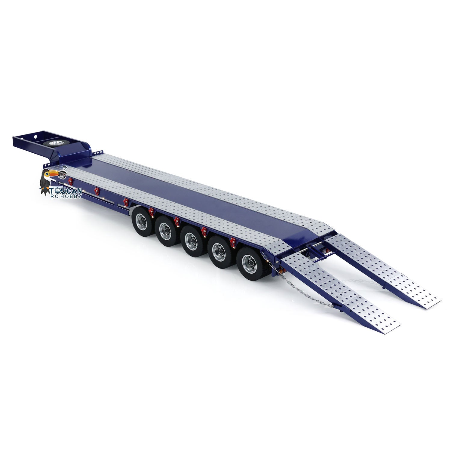1/14 Scale TAMIYA RC Tractor Truck 5-Axle Metal Semi Trailer - Remote Control Dump Truck Tipper for DIY Simulation Vehicle Models | Perfect for RC Construction Site Play & Collector Displays