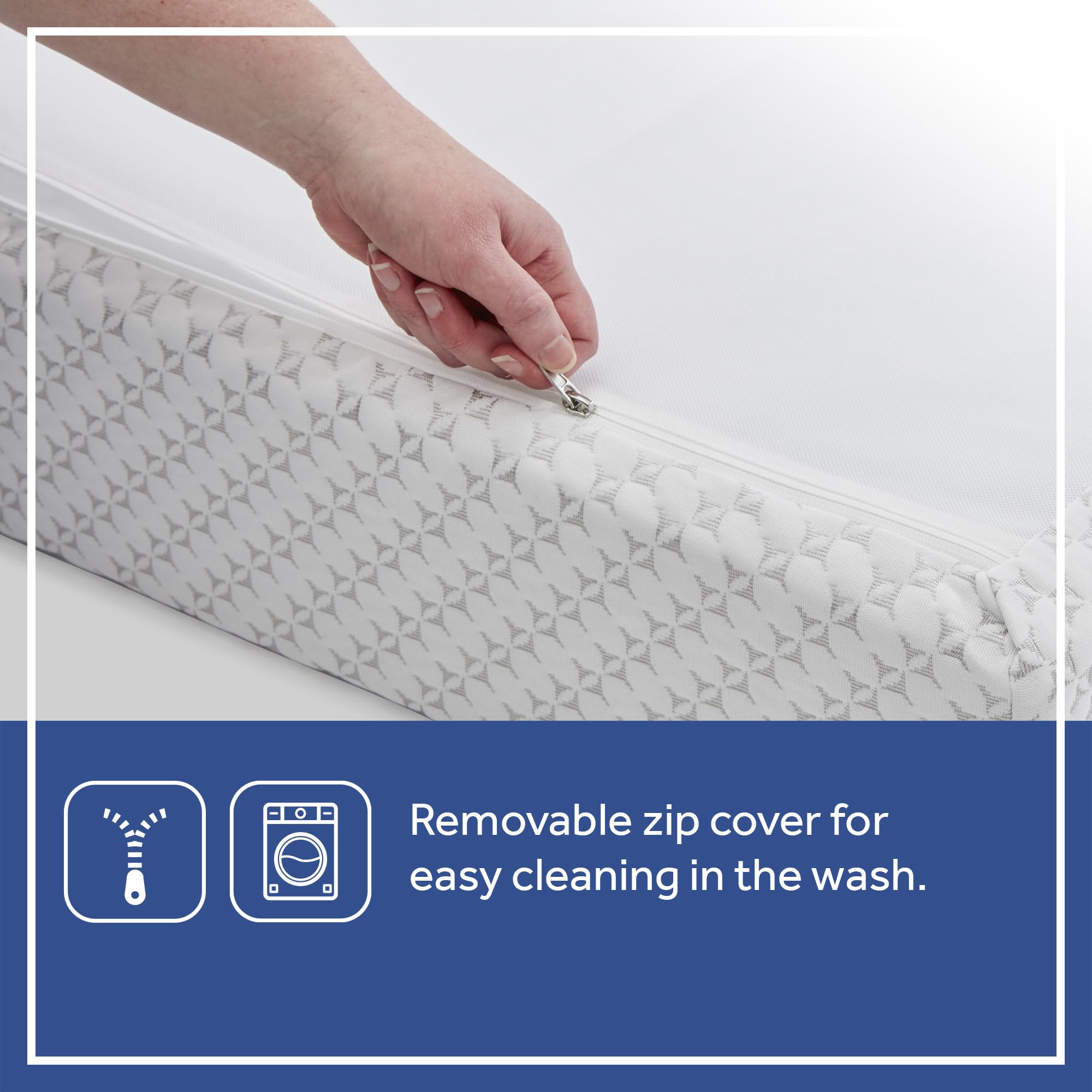 SEALY BABY OmniPedic Refresh Breathable 2-Stage Waterproof Crib & Toddler Mattress | Removable Knit Cover | GREENGUARD Gold Certified | Safety Tested | Made in USA | 52