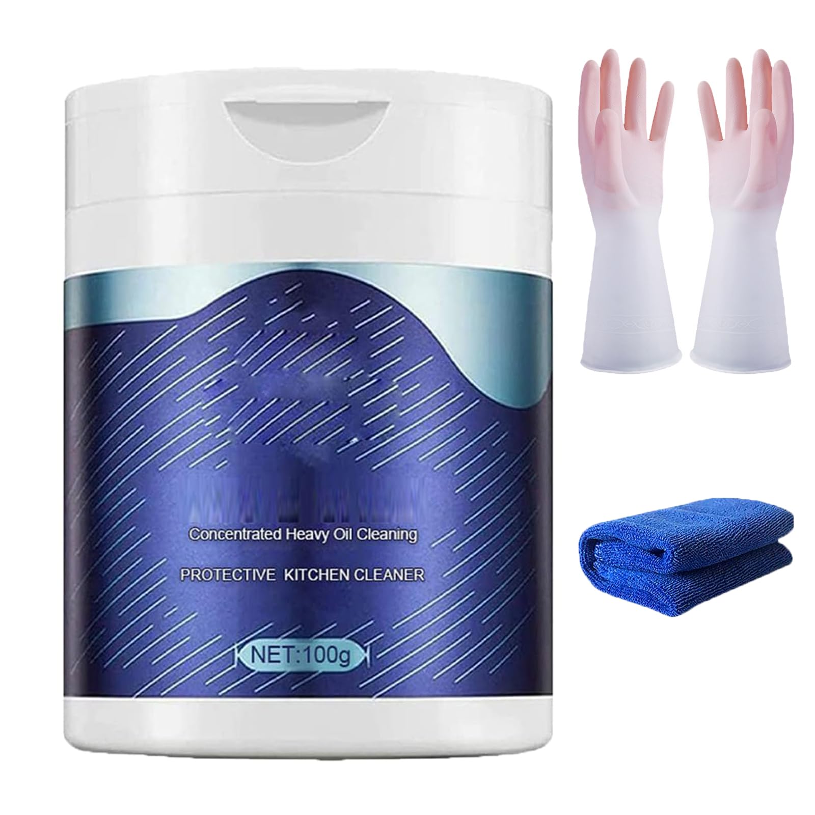 Chano Chef Cleaner Powder - Super Strong Kitchen Degreaser & Heavy Duty Cleaner for Stoves, Ovens, Grills - Ideal for Restaurant & Home Kitchen Deep Cleaning (1 Pack)